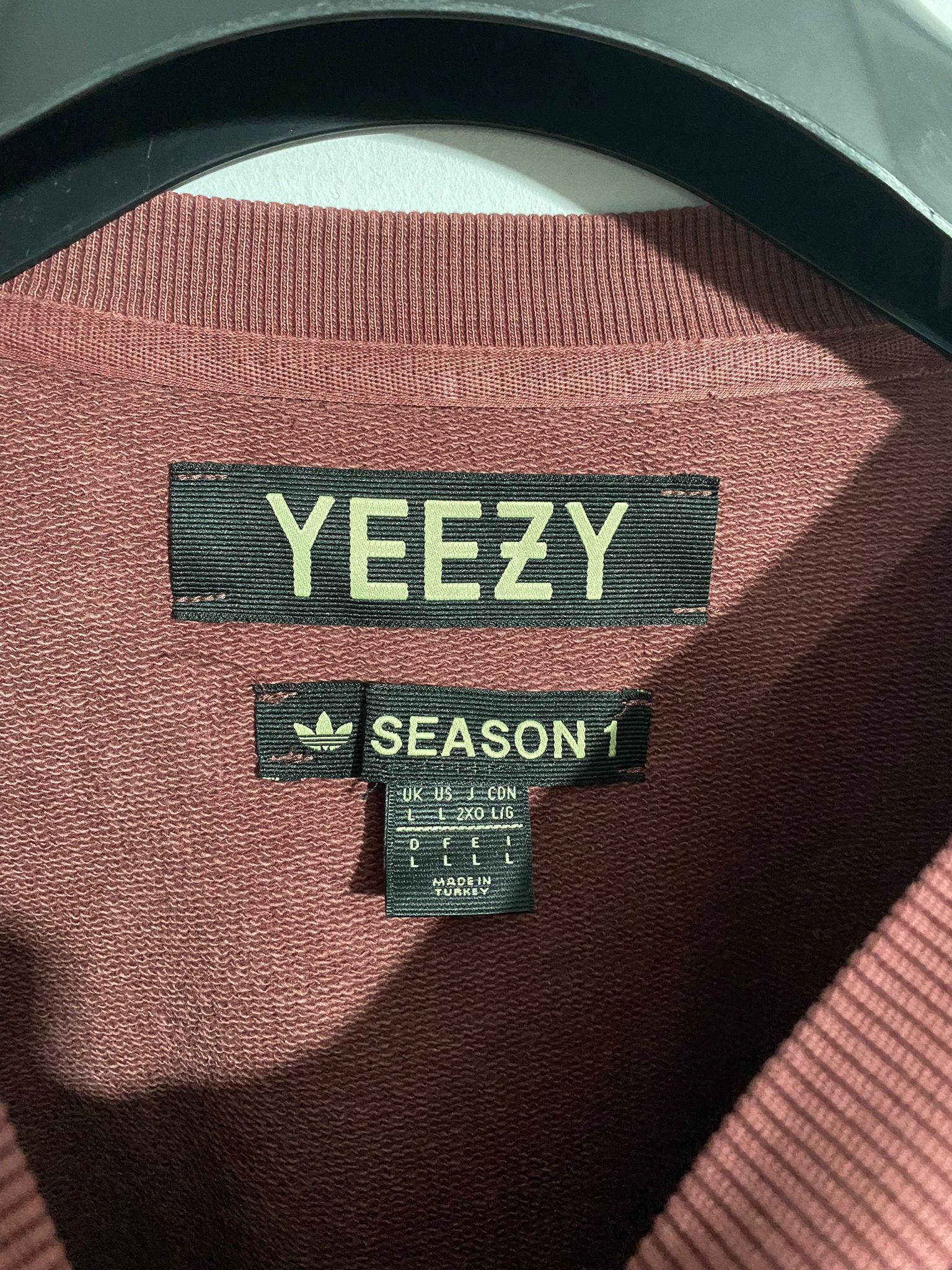 Yeezy Adidas x Yeezy Season 1 Oxblood Red Oversize Sweatshirt Size US L / EU 52-54 / 3 - 5 Thumbnail