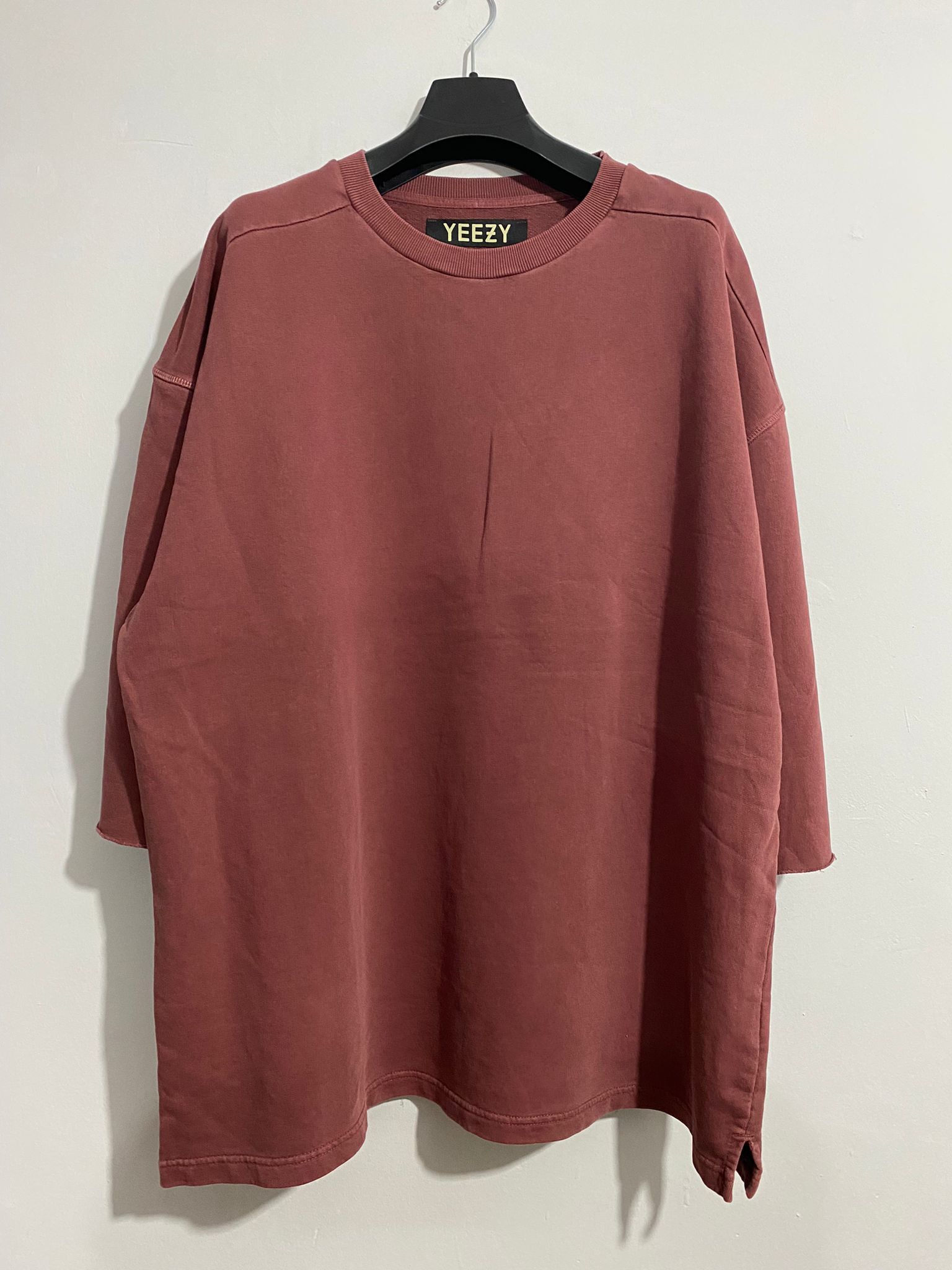 Yeezy Adidas x Yeezy Season 1 Oxblood Red Oversize Sweatshirt Size US L / EU 52-54 / 3 - 4 Thumbnail