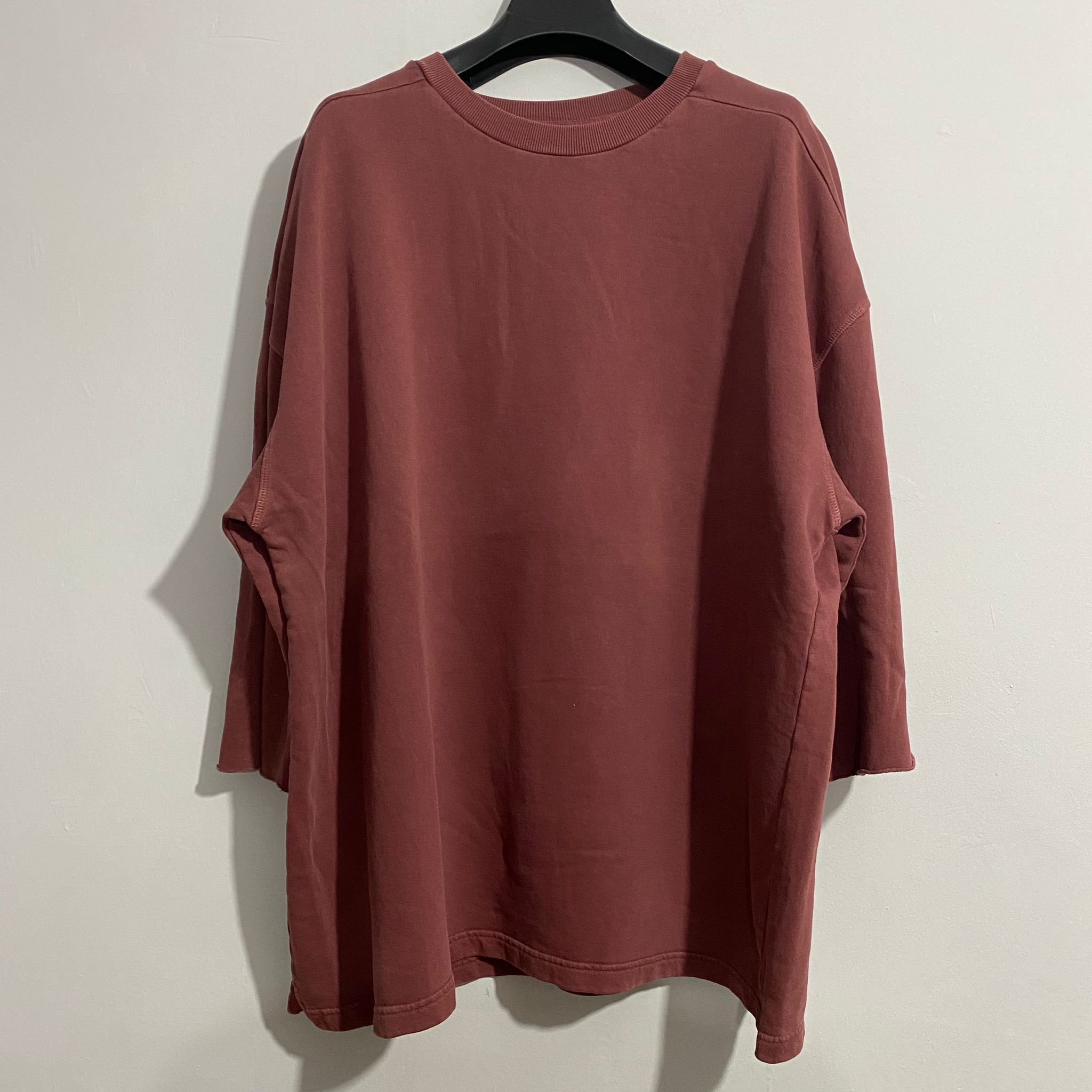 Yeezy Adidas x Yeezy Season 1 Oxblood Red Oversize Sweatshirt Size US L / EU 52-54 / 3 - 4 Thumbnail