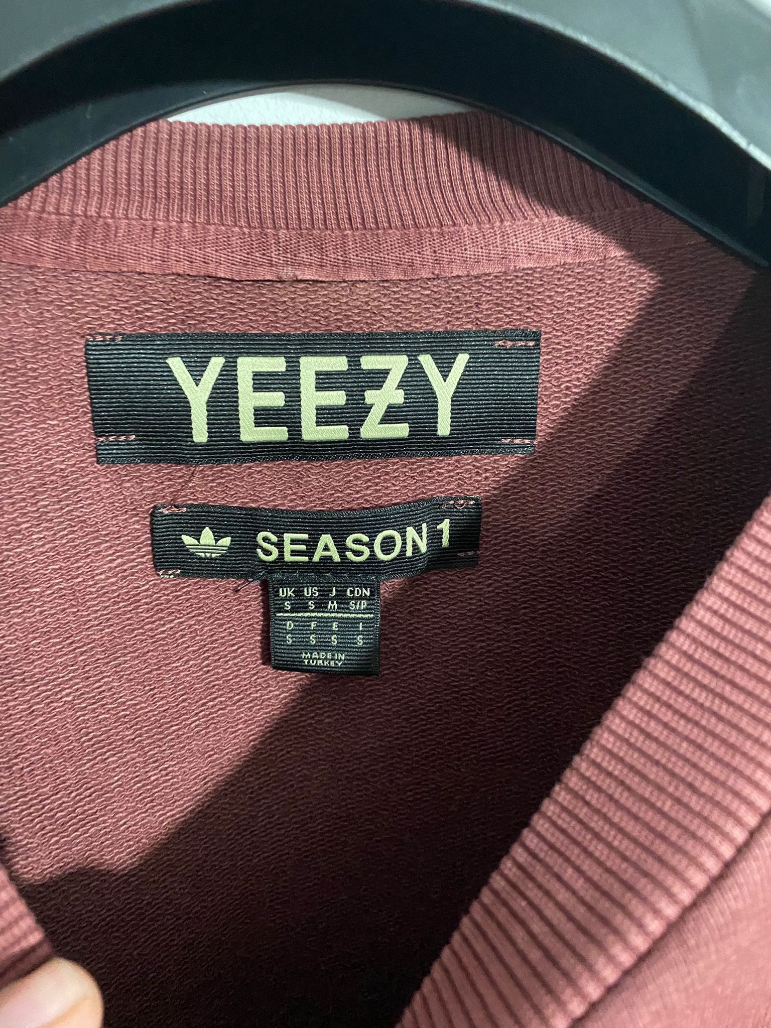 Yeezy Adidas x Yeezy Season 1 Oxblood Red Oversize Sweatshirt Size US S / EU 44-46 / 1 - 6 Thumbnail