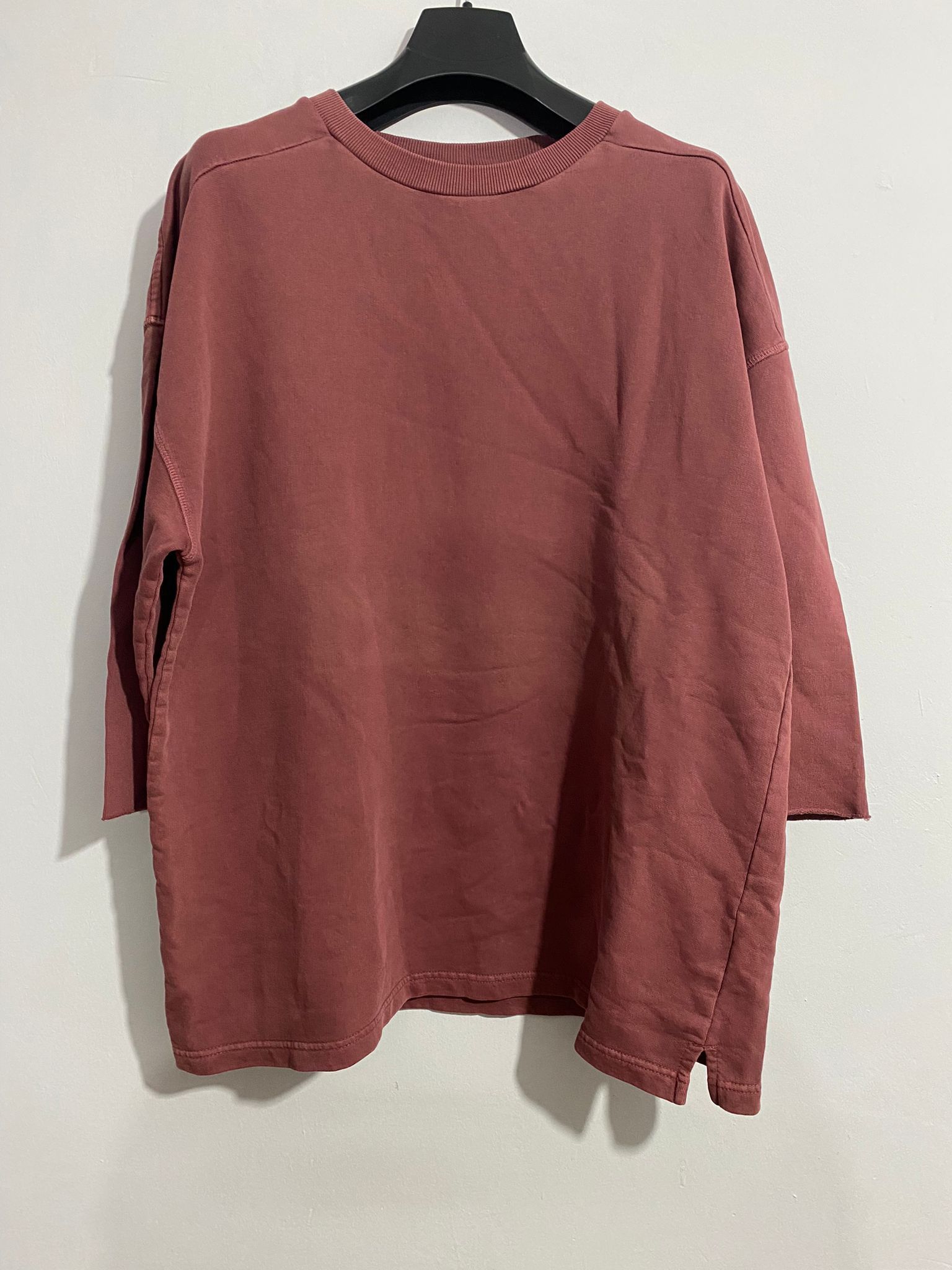 Yeezy Adidas x Yeezy Season 1 Oxblood Red Oversize Sweatshirt Size US S / EU 44-46 / 1 - 4 Thumbnail