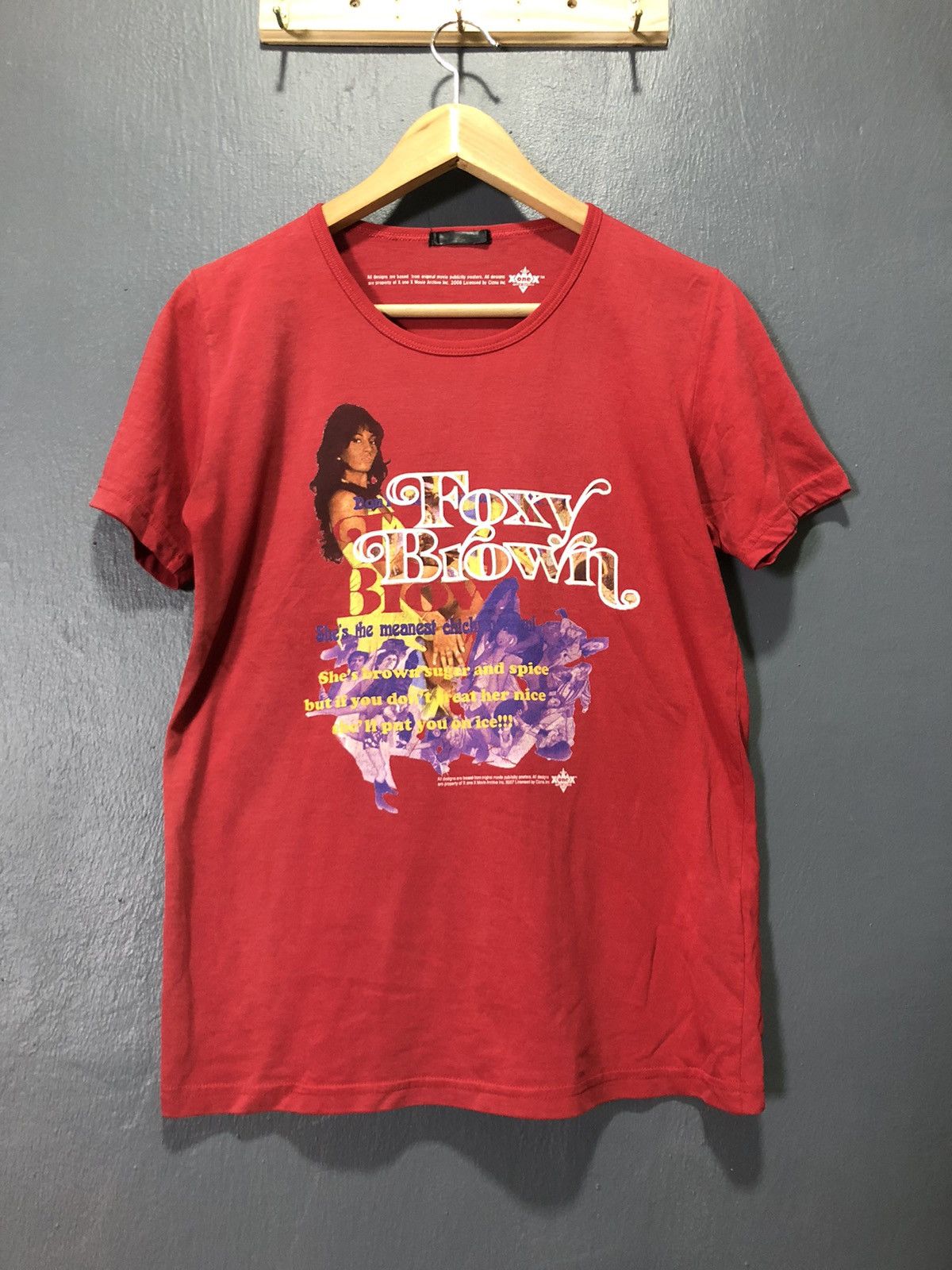 image of 2008 Foxy Brown Film Movie X One X Movie Archive in Red, Men's (Size Small)