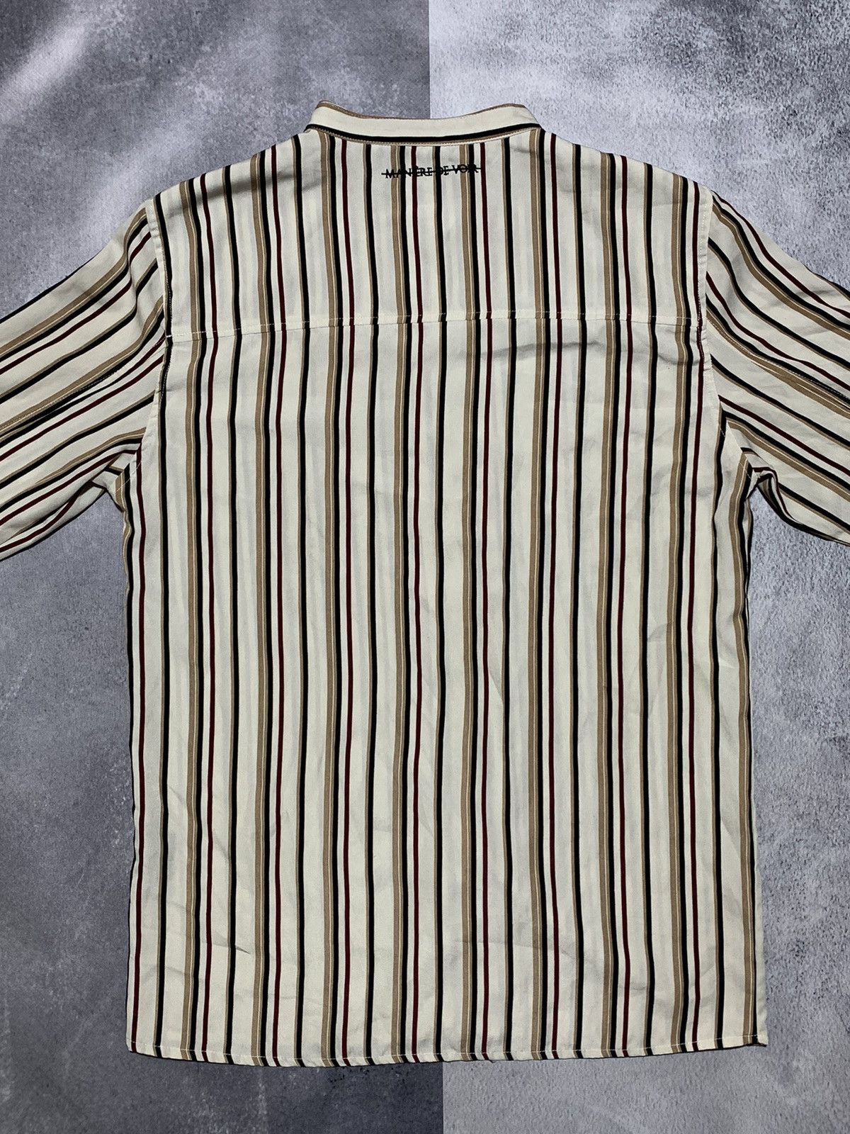 Maniere De Vior × Vintage Vintage Y2K Maniere de Voir striped button ups shirt size M Size US M / EU 48-50 / 2 - 5 Thumbnail