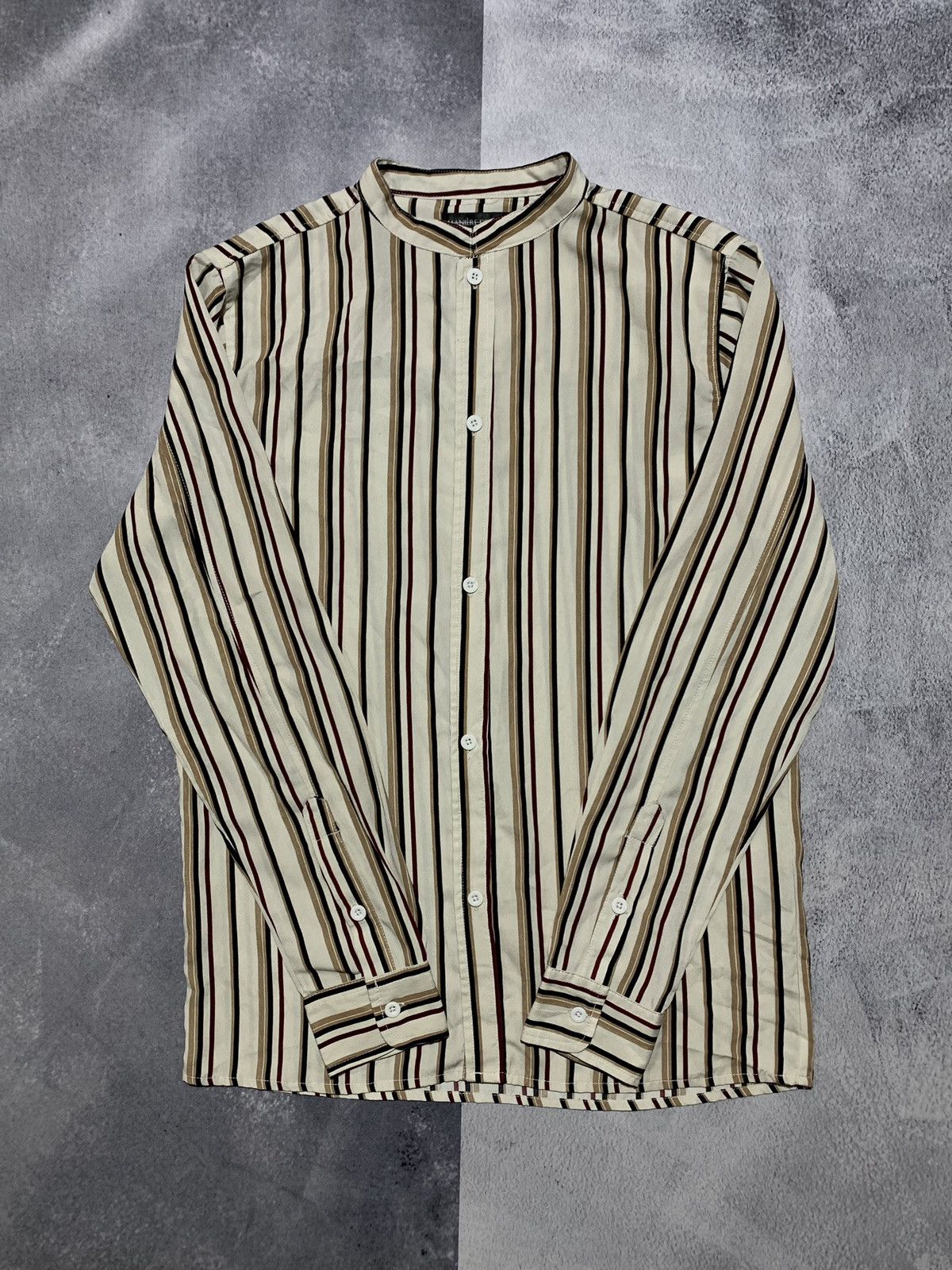 Maniere De Vior × Vintage Vintage Y2K Maniere de Voir striped button ups shirt size M Size US M / EU 48-50 / 2 - 1 Thumbnail