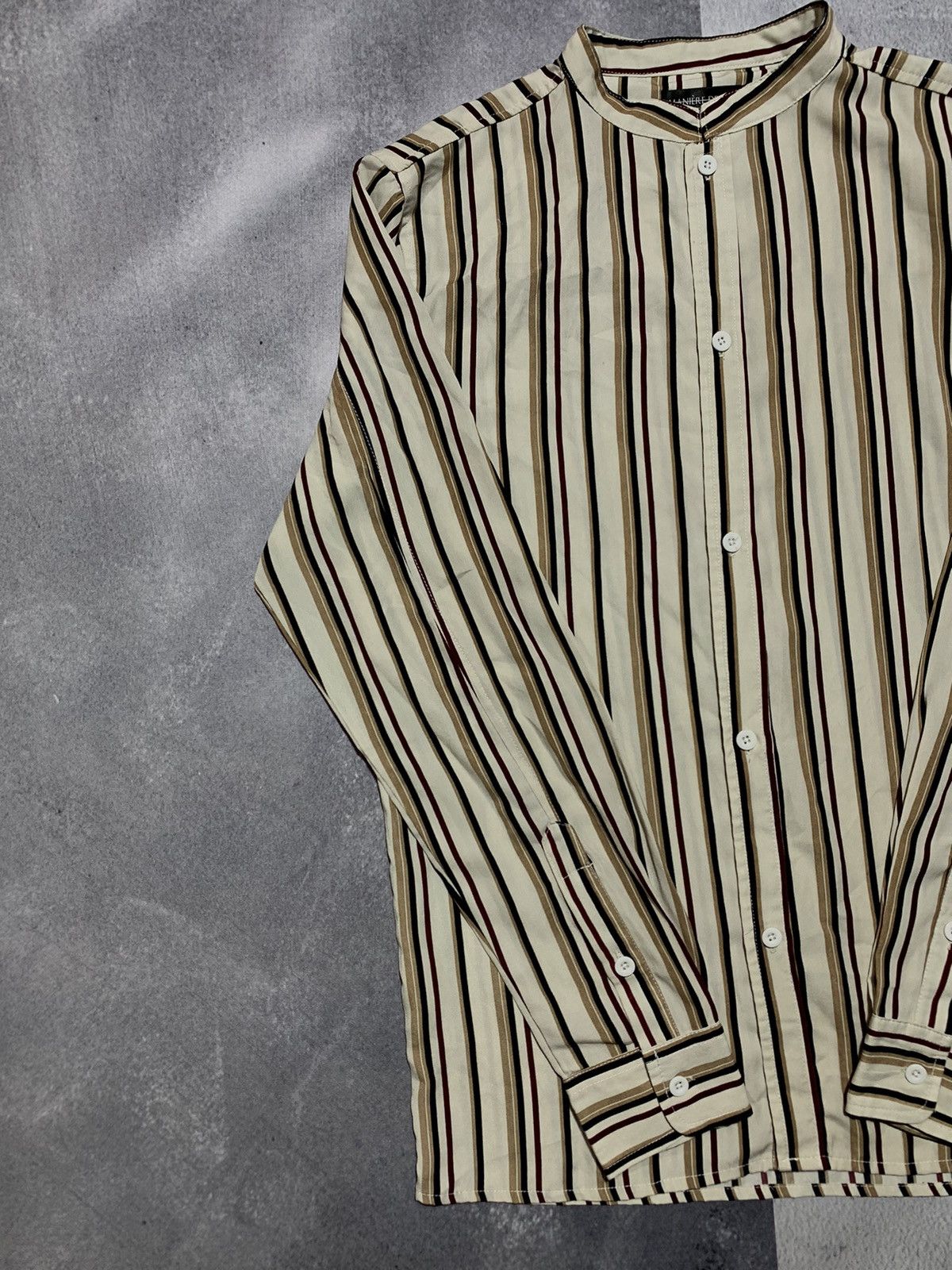 Maniere De Vior × Vintage Vintage Y2K Maniere de Voir striped button ups shirt size M Size US M / EU 48-50 / 2 - 2 Thumbnail
