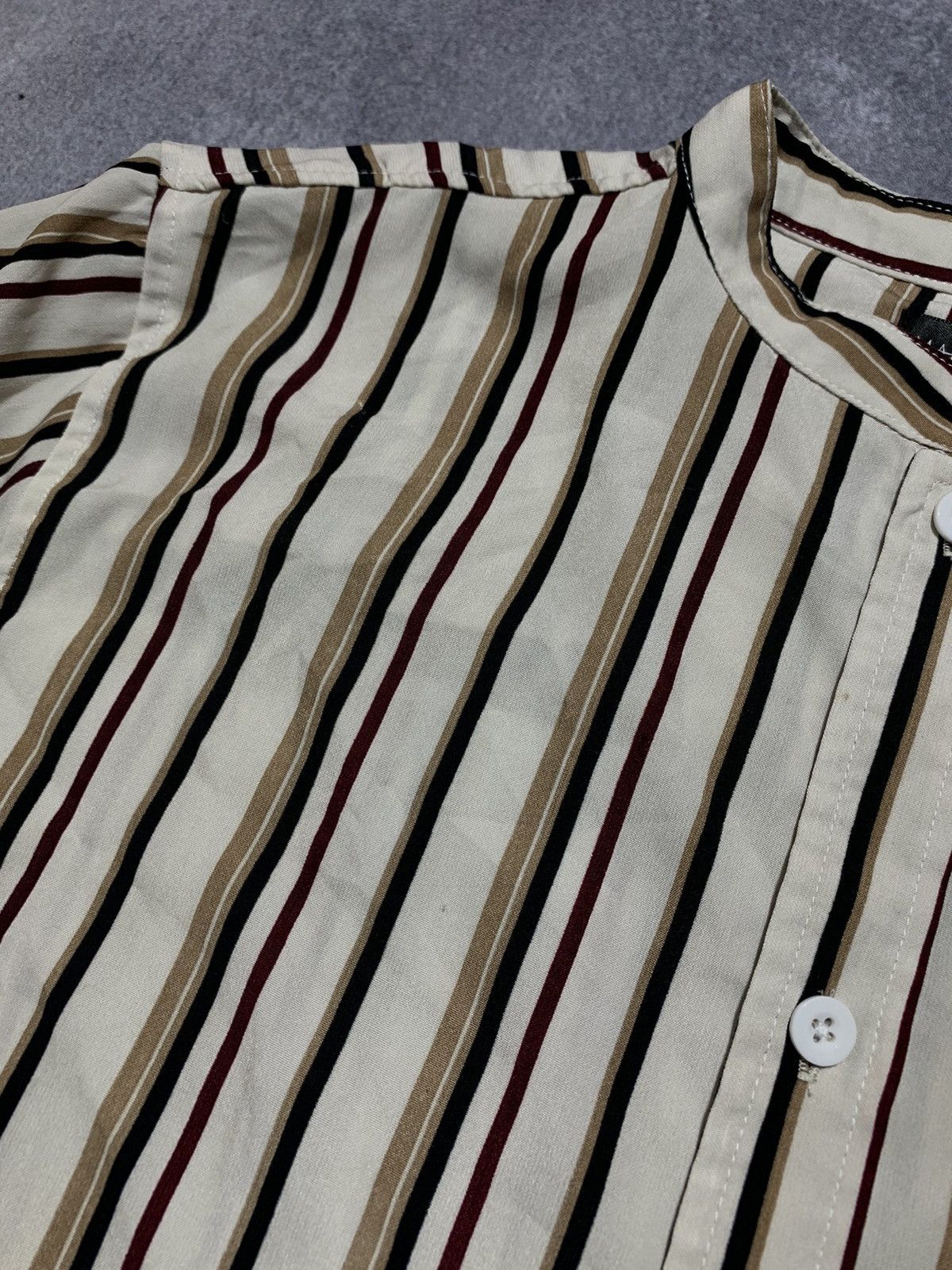 Maniere De Vior × Vintage Vintage Y2K Maniere de Voir striped button ups shirt size M Size US M / EU 48-50 / 2 - 6 Thumbnail