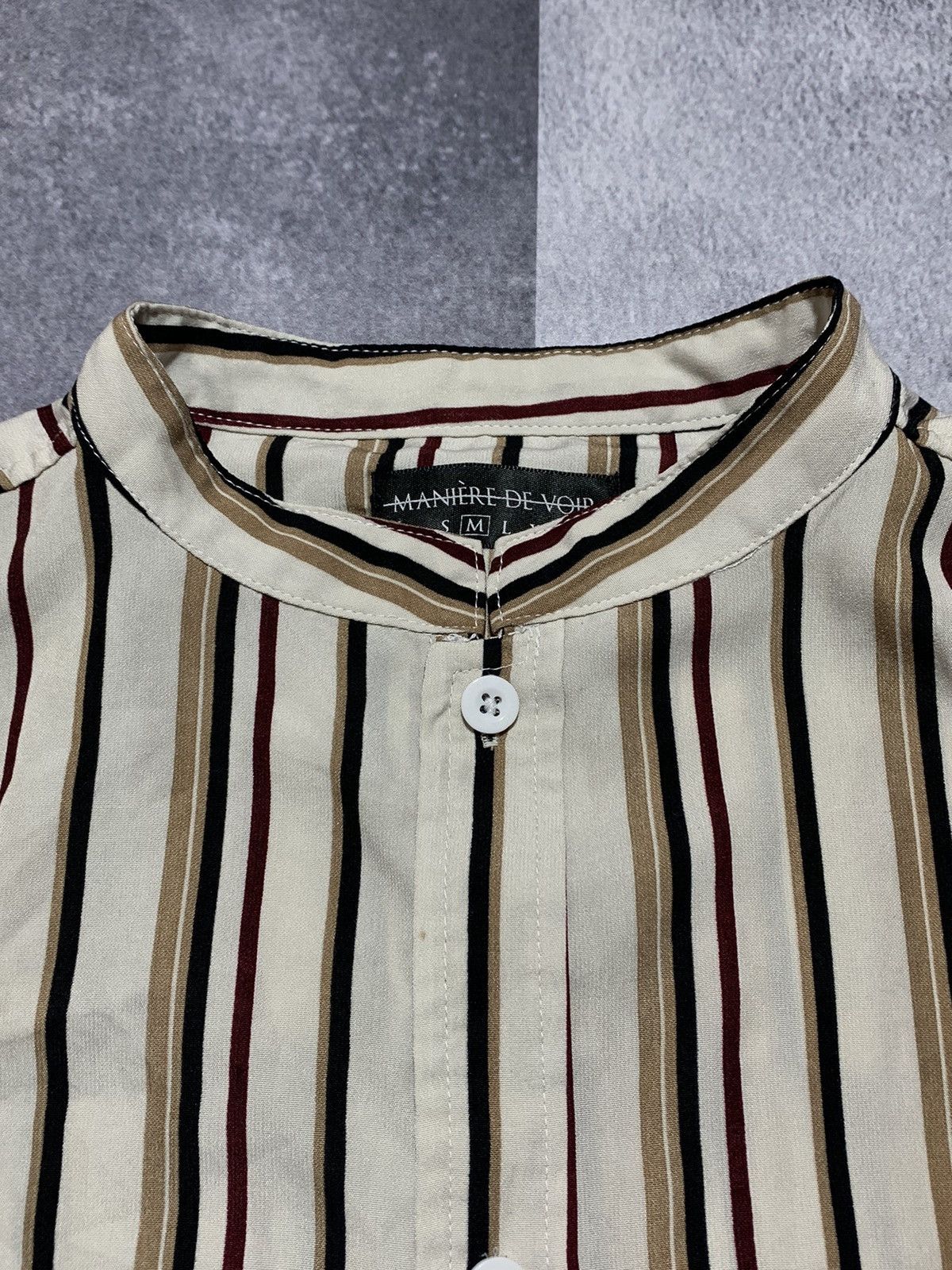 Maniere De Vior × Vintage Vintage Y2K Maniere de Voir striped button ups shirt size M Size US M / EU 48-50 / 2 - 4 Thumbnail