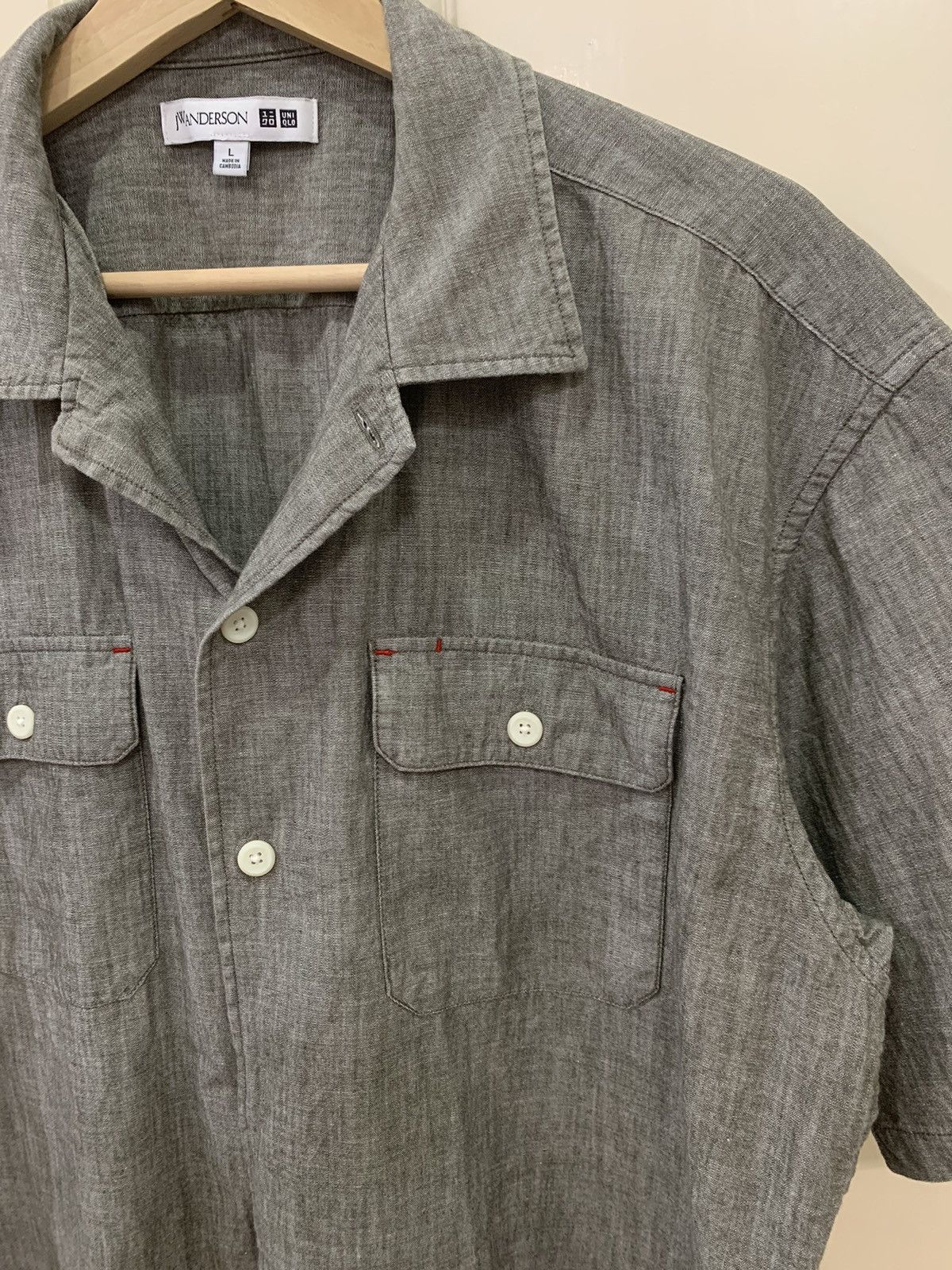 JW Anderson × Uniqlo JW Anderson Chambray Work Shirt Size US L / EU 52-54 / 3 - 4 Thumbnail
