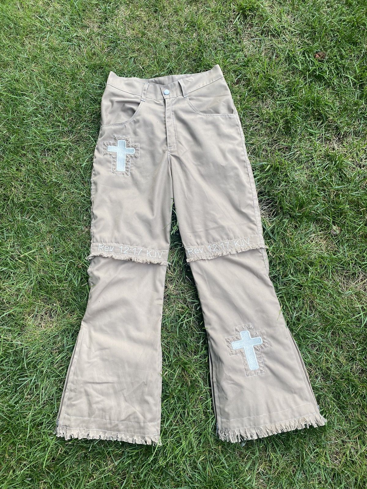 BLACK BELIEVER BELL BOTTOM DENIMS V2 *with Detachable legs*