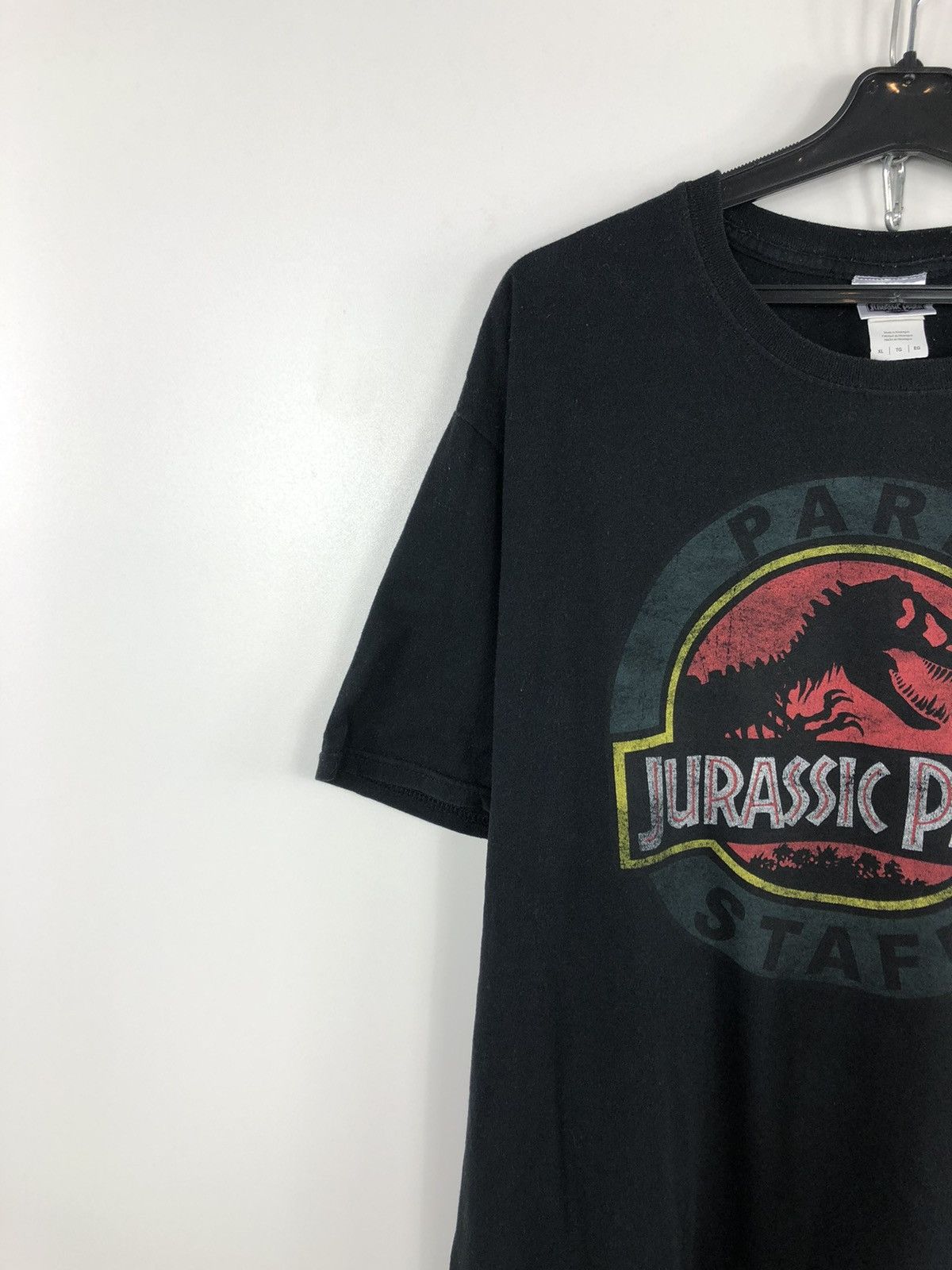 Gildan × Vintage Vintage Jurassic Park T-Shirt Black Big Logo Size XL Size US XL / EU 56 / 4 - 3 Thumbnail