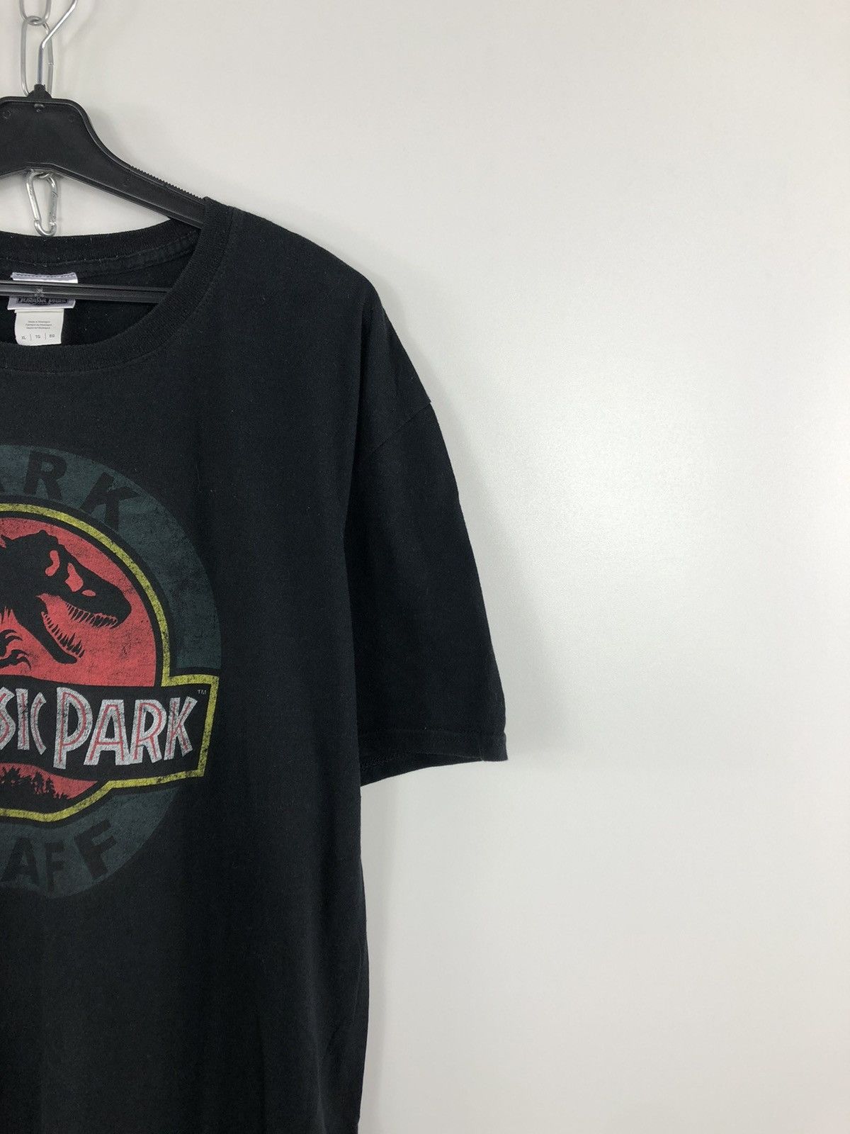Gildan × Vintage Vintage Jurassic Park T-Shirt Black Big Logo Size XL Size US XL / EU 56 / 4 - 4 Thumbnail
