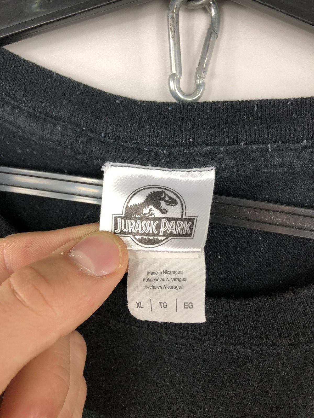 Gildan × Vintage Vintage Jurassic Park T-Shirt Black Big Logo Size XL Size US XL / EU 56 / 4 - 6 Thumbnail
