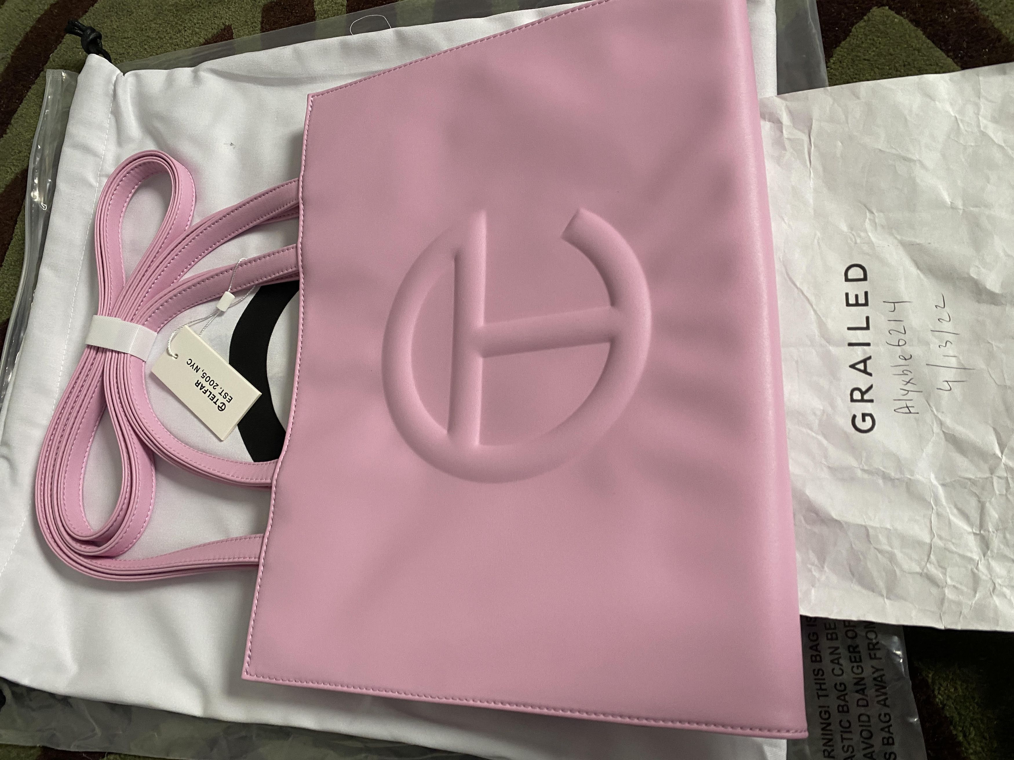 Telfar medium shopping bag tote -pink bubblegum Size ONE SIZE - 4 Thumbnail