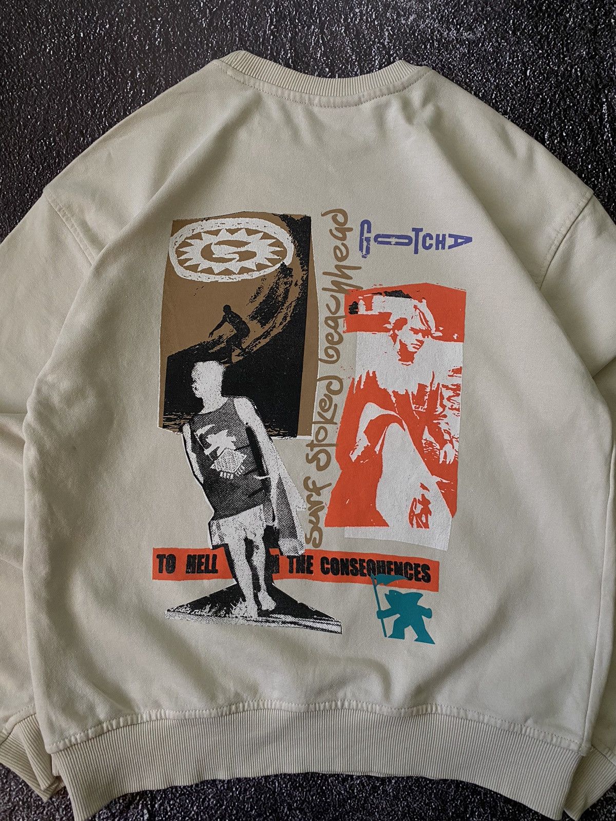 Gotcha Rare!! Vintage Gotcha Sweatshirt Surfing Back Hit Size US S / EU 44-46 / 1 - 3 Thumbnail
