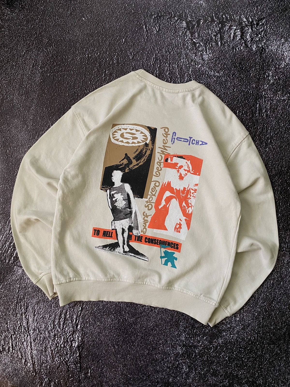Gotcha Rare!! Vintage Gotcha Sweatshirt Surfing Back Hit Size US S / EU 44-46 / 1 - 2 Thumbnail