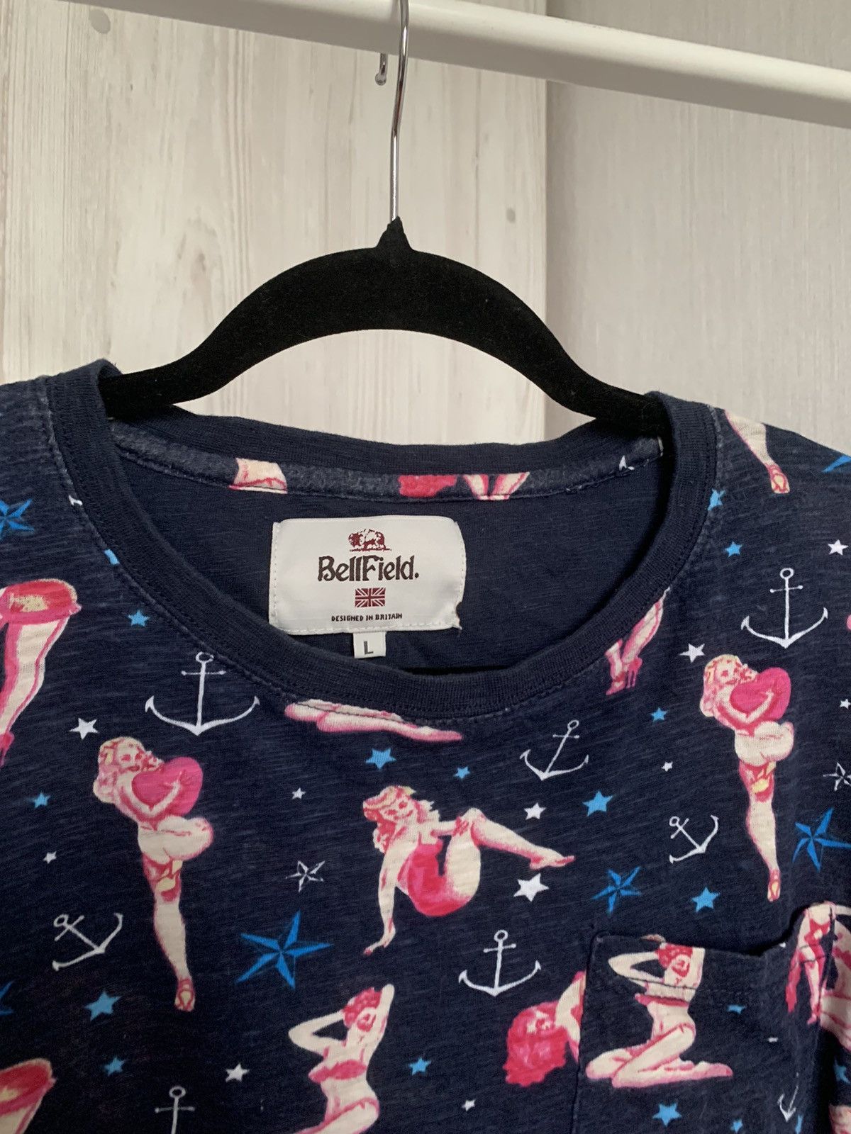 Bellfield Belfield Pin-up Sexy T-Shirt Size US L / EU 52-54 / 3 - 2 Thumbnail