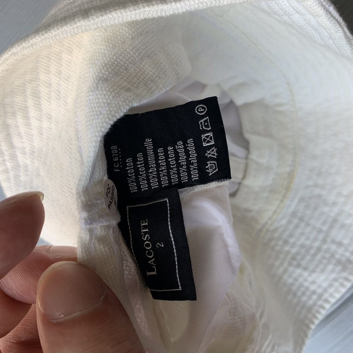Lacoste Vintage Lacoste Hat White SZ 2 Cap Size ONE SIZE - 4 Thumbnail