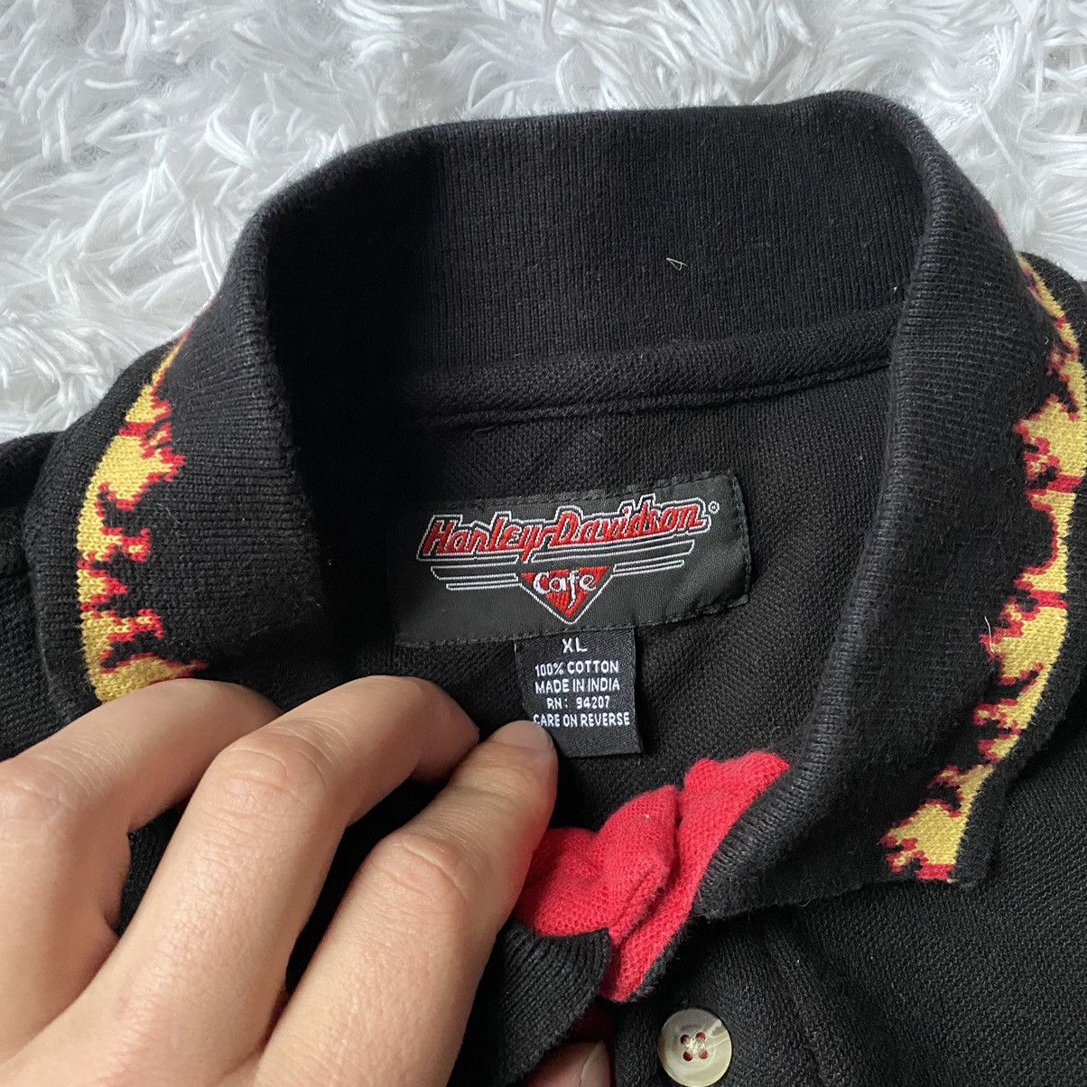 Vintage Vintage Harley Davidson Flame Button Up Polo Las Vegas Size US XL / EU 56 / 4 - 5 Thumbnail