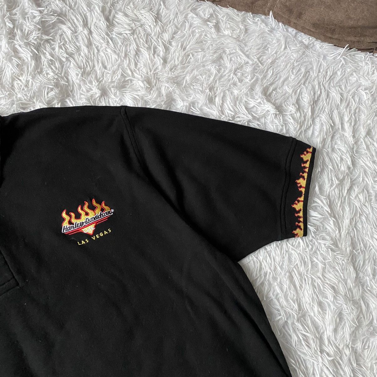 Vintage Vintage Harley Davidson Flame Button Up Polo Las Vegas Size US XL / EU 56 / 4 - 4 Thumbnail