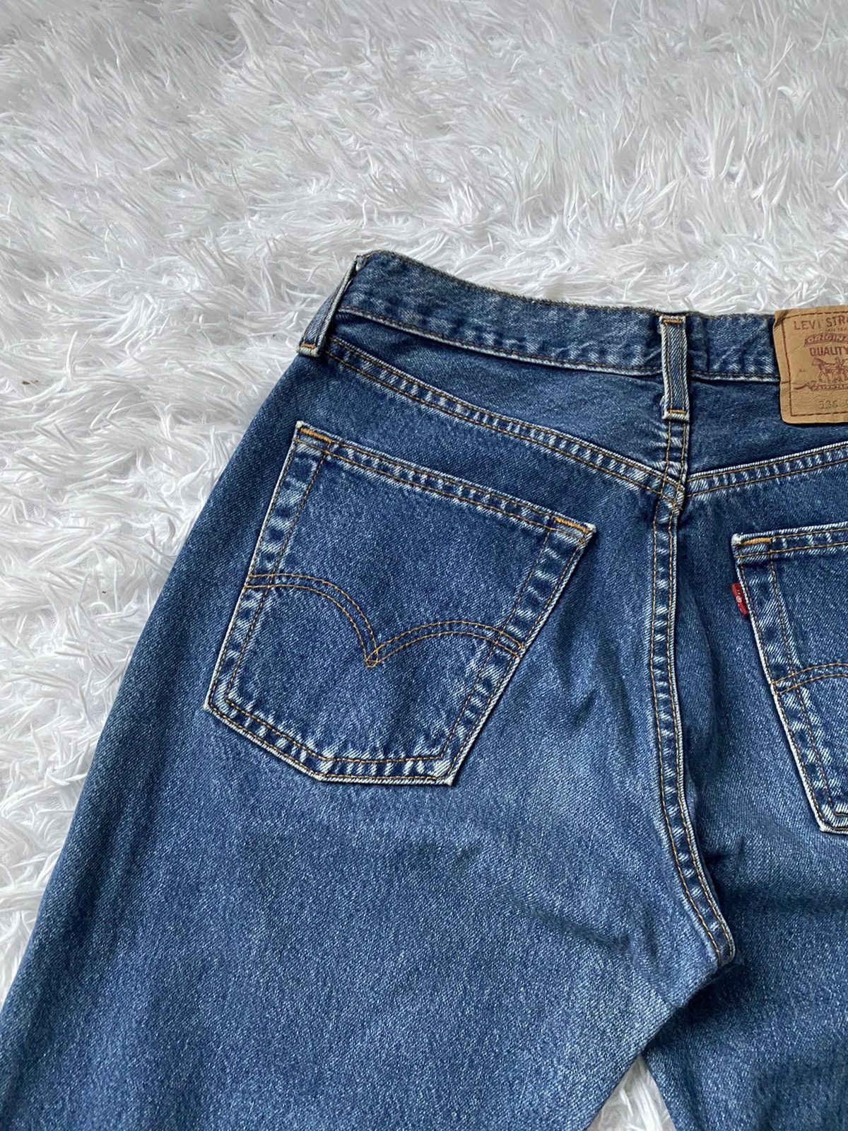 Levi's Vintage Levi's 536 Made in UK Pants Blue Denim Size US 30 / EU 46 - 3 Thumbnail