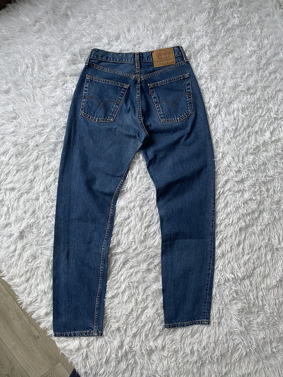 Levi's Vintage Levi's 536 Made in UK Pants Blue Denim Size US 30 / EU 46 - 2 Thumbnail