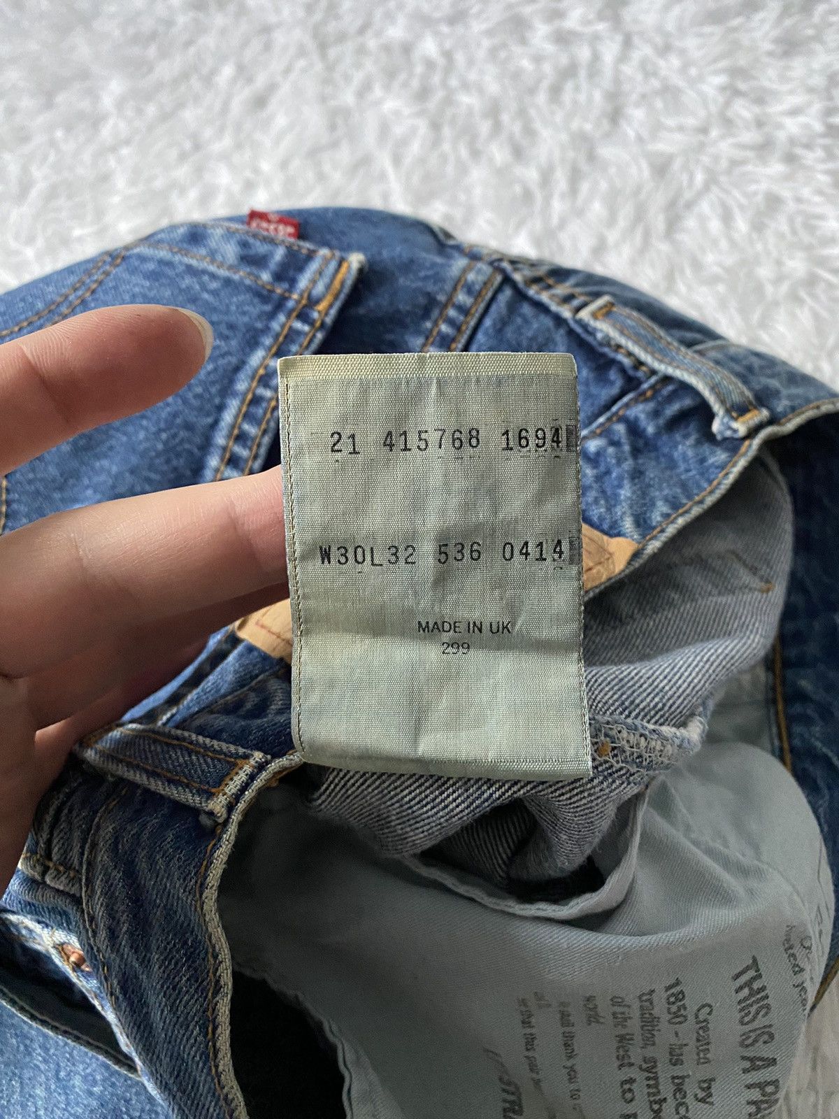 Levi's Vintage Levi's 536 Made in UK Pants Blue Denim Size US 30 / EU 46 - 8 Thumbnail