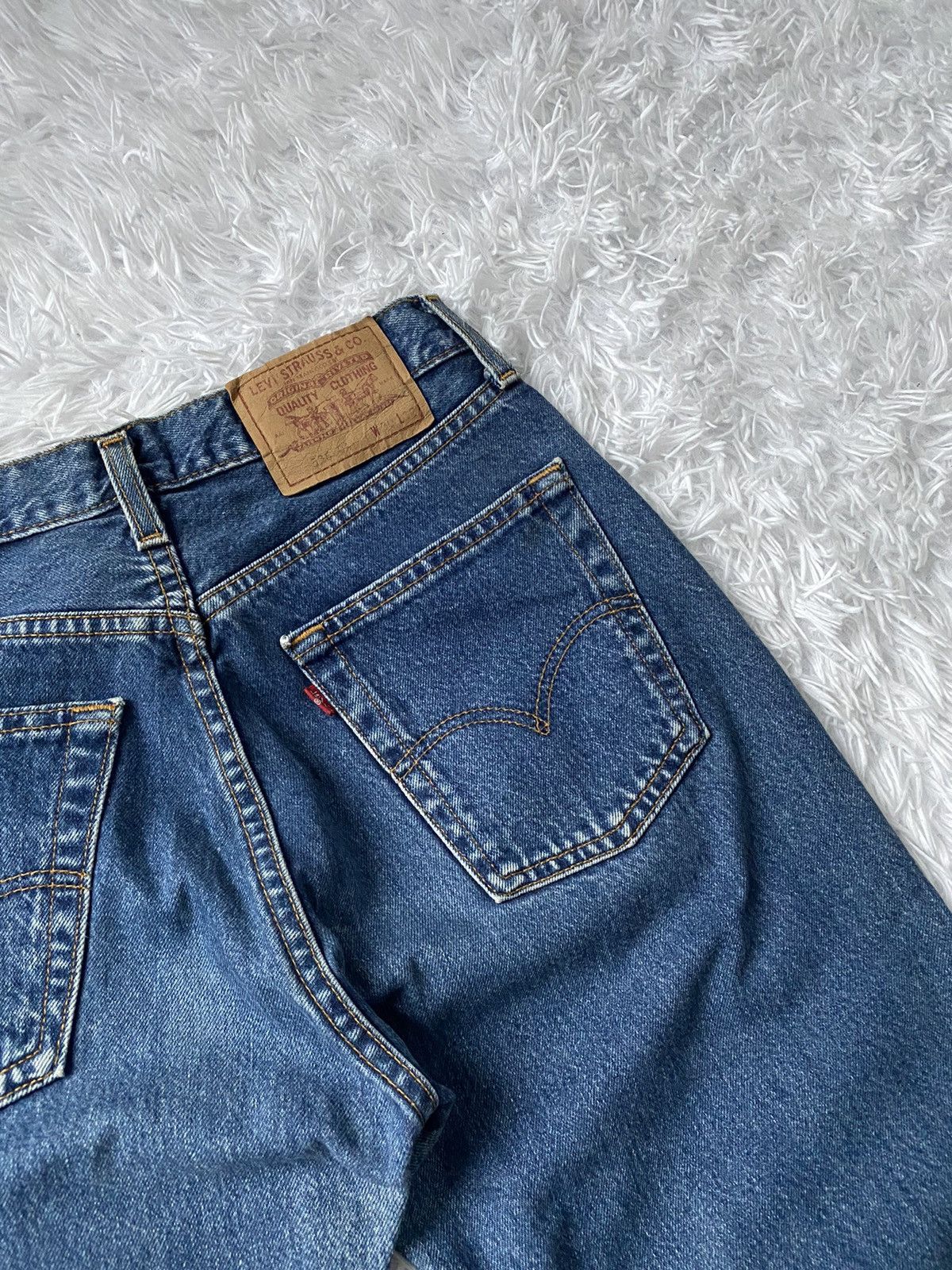 Levi's Vintage Levi's 536 Made in UK Pants Blue Denim Size US 30 / EU 46 - 4 Thumbnail