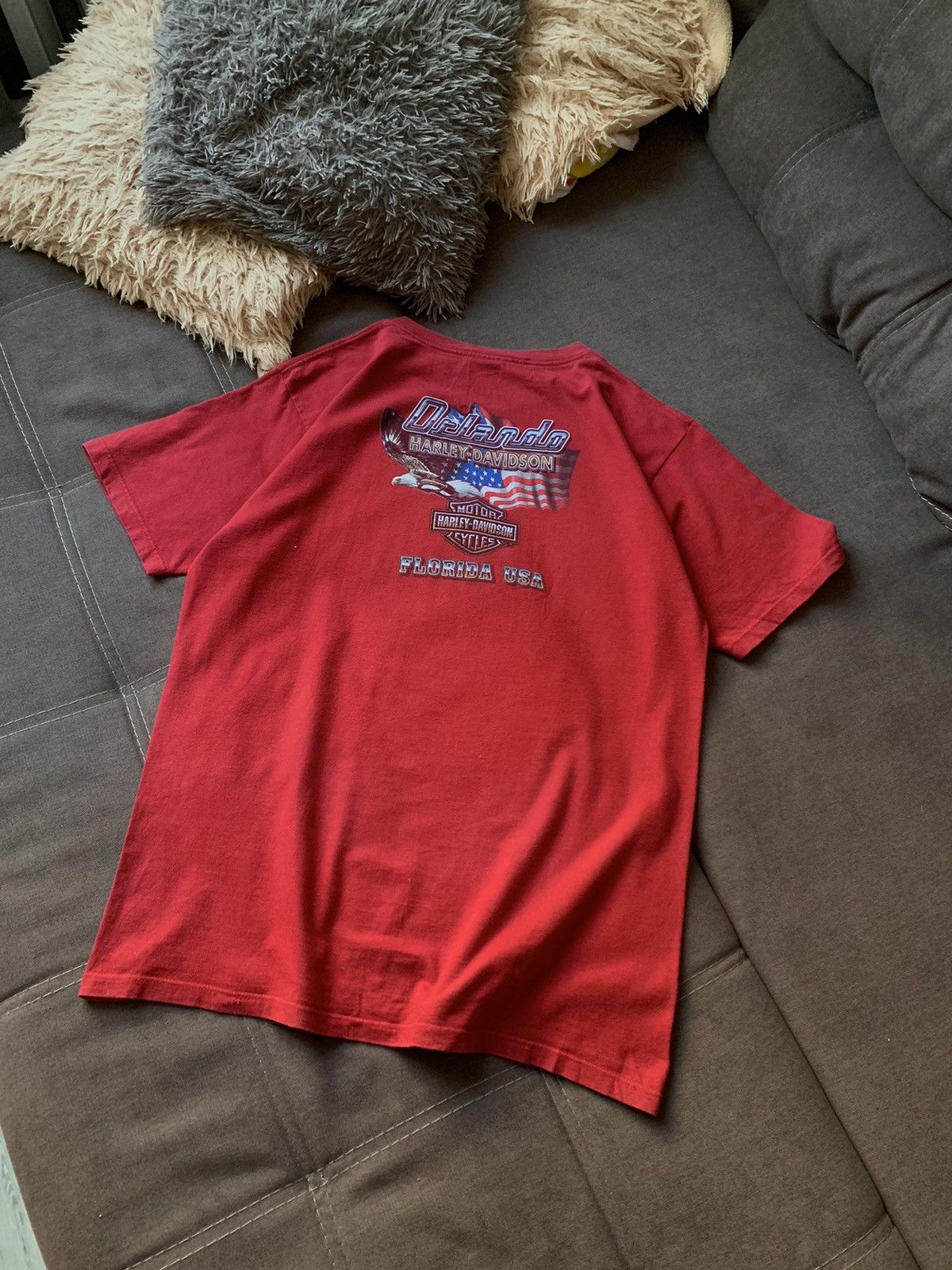 Harley Davidson Vintage 2000s Harley Davidson Orlando Florida Graphic Tee Size US XL / EU 56 / 4 - 2 Thumbnail