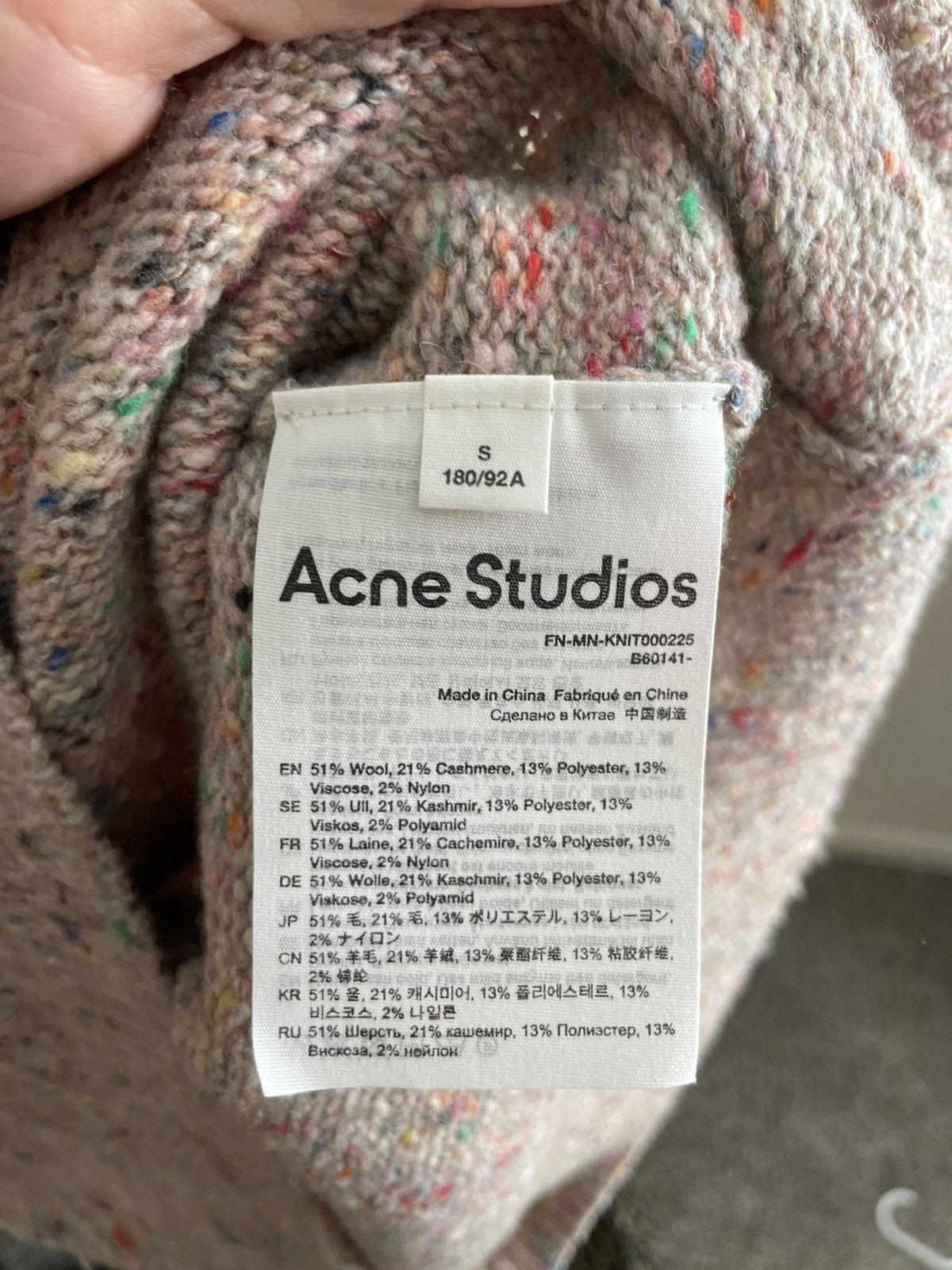 Acne Studios Acne studios speckle knit Size US M / EU 48-50 / 2 - 4 Thumbnail