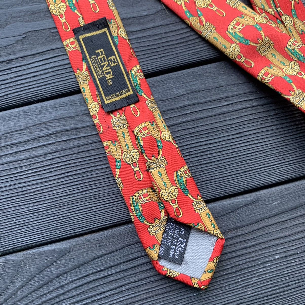 Fendi Vintage Fendi Cravatte/Tie Silk Red Size ONE SIZE - 4 Thumbnail