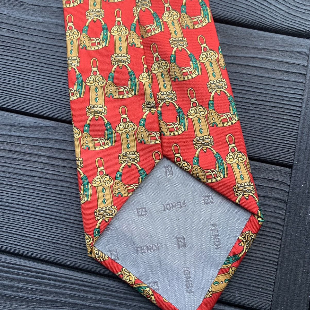 Fendi Vintage Fendi Cravatte/Tie Silk Red Size ONE SIZE - 6 Thumbnail