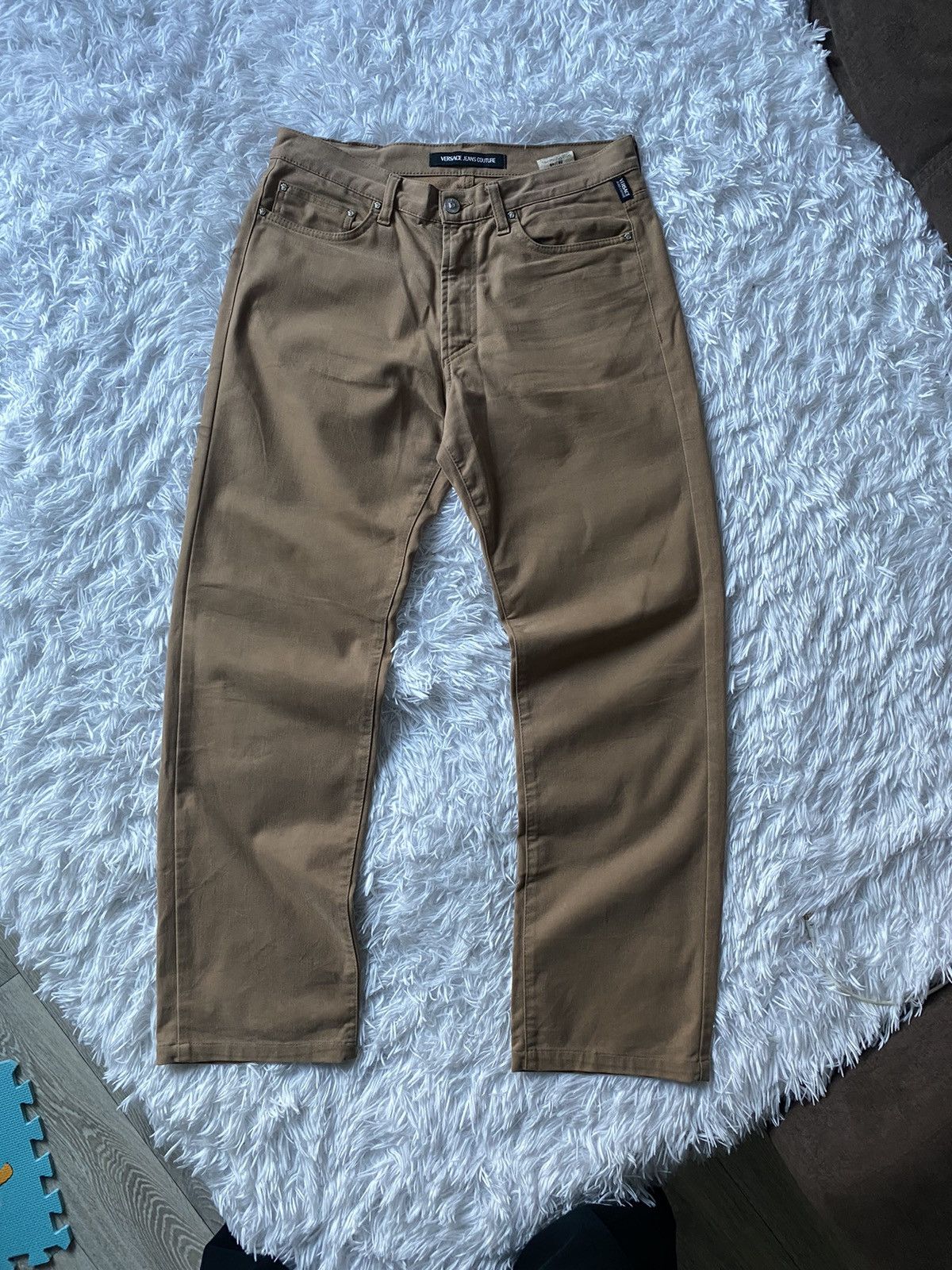 Versace Jeans Couture Versace Jeans Couture Vintage Light Brown Pants Size US 34 / EU 50 - 1 Thumbnail