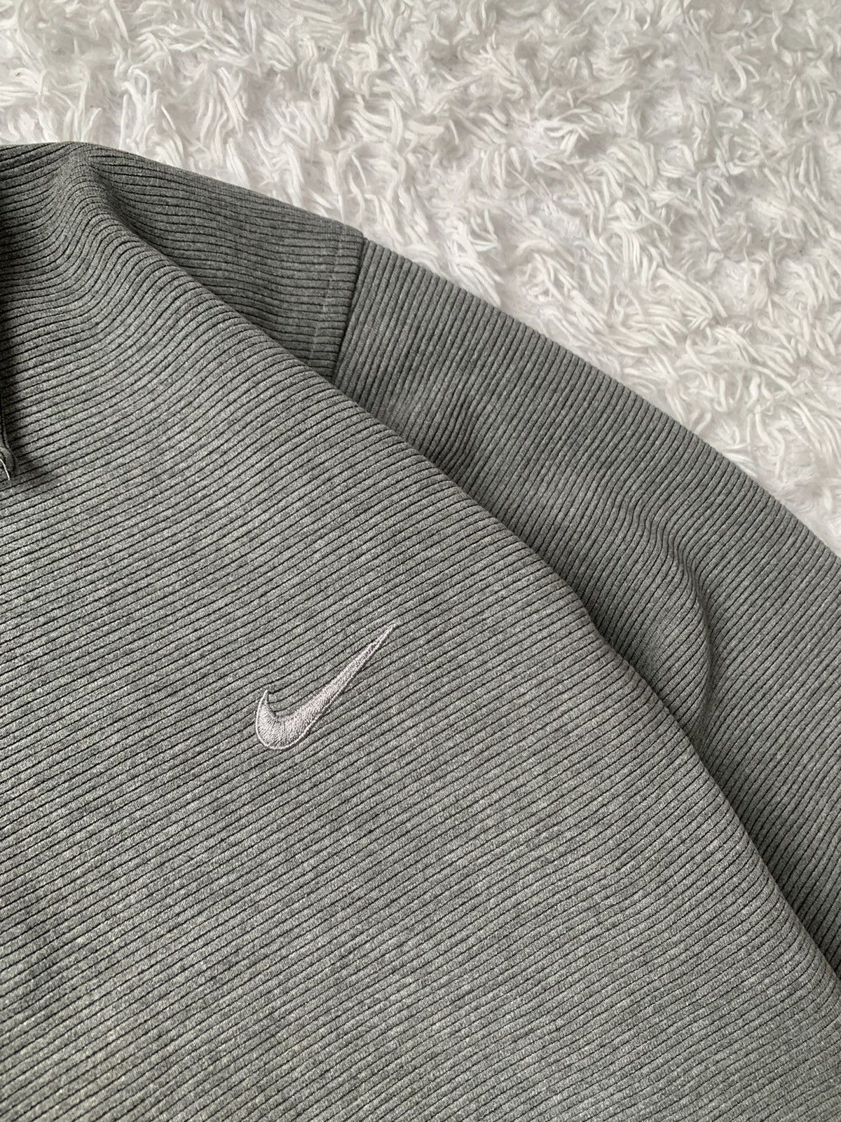 Nike Vintage 90s Nike Swoosh 1/4 Zip Up Sweatshirt Size US S / EU 44-46 / 1 - 4 Thumbnail