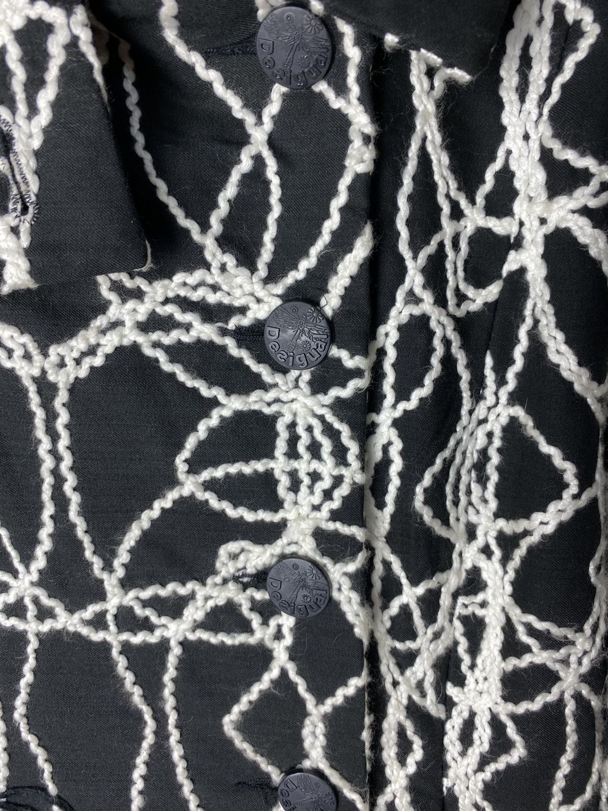 Desigual Desigual Stitched Embroidered Back Print Coat Size 42 Size M / US 6-8 / IT 42-44 - 3 Thumbnail