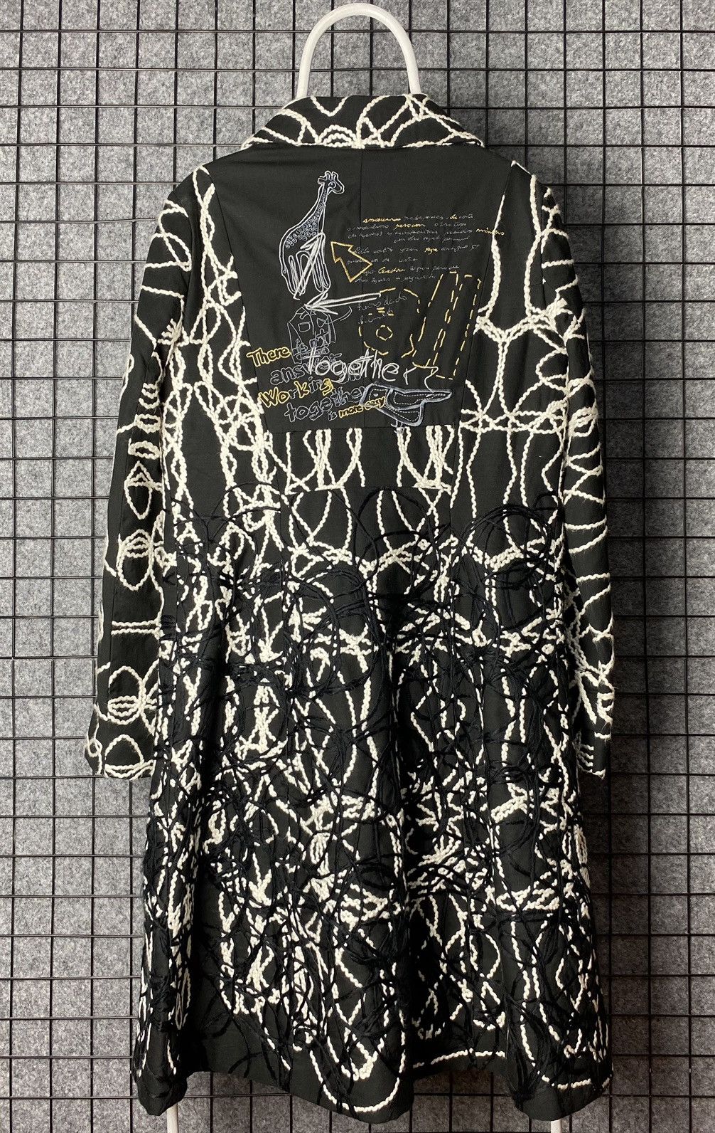 Desigual Desigual Stitched Embroidered Back Print Coat Size 42 Size M / US 6-8 / IT 42-44 - 6 Thumbnail