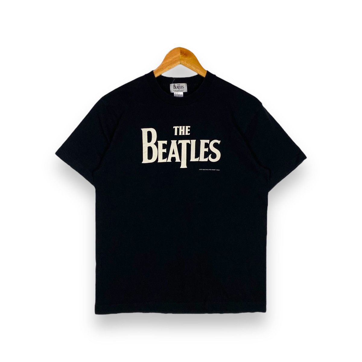 image of Band Tees x Rock Band Vintage 2001 The Beatles Band Tee in Black, Men's (Size Medium)
