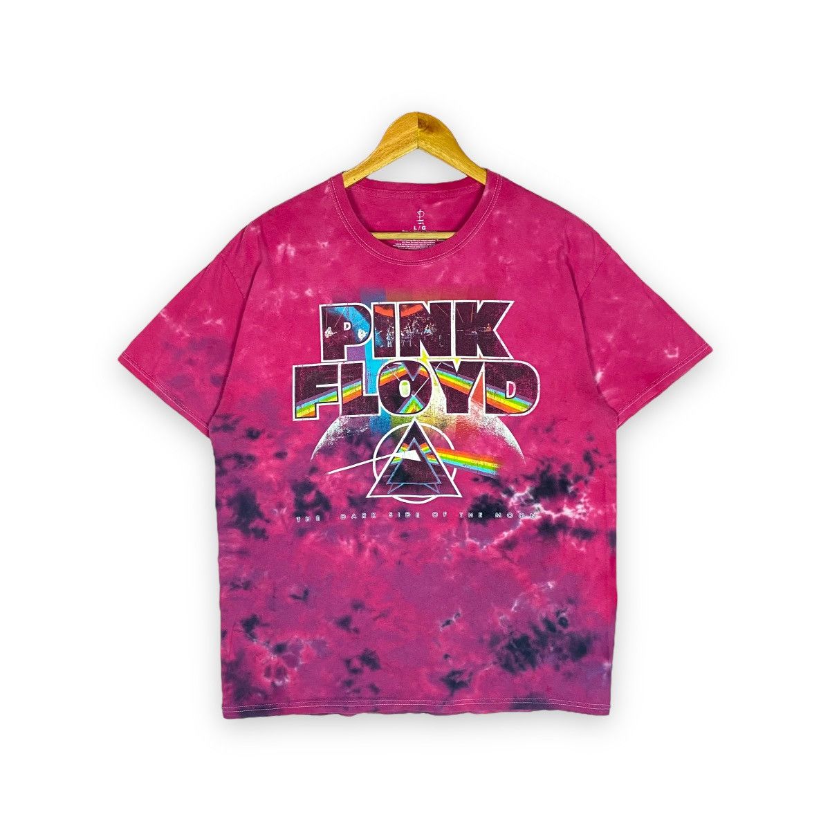 Band Tees × Pink Floyd × Vintage PINK FLOYD BAND THE DARK SIDE OF THE MOON TEE Size US L / EU 52-54 / 3 - 1 Thumbnail