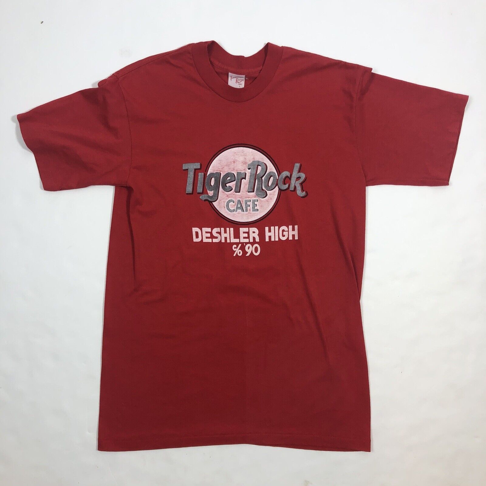 Vintage Vintage 90s Tiger Rock Cafe Tennessee River T-Shirt Size US S / EU 44-46 / 1 - 10 Thumbnail