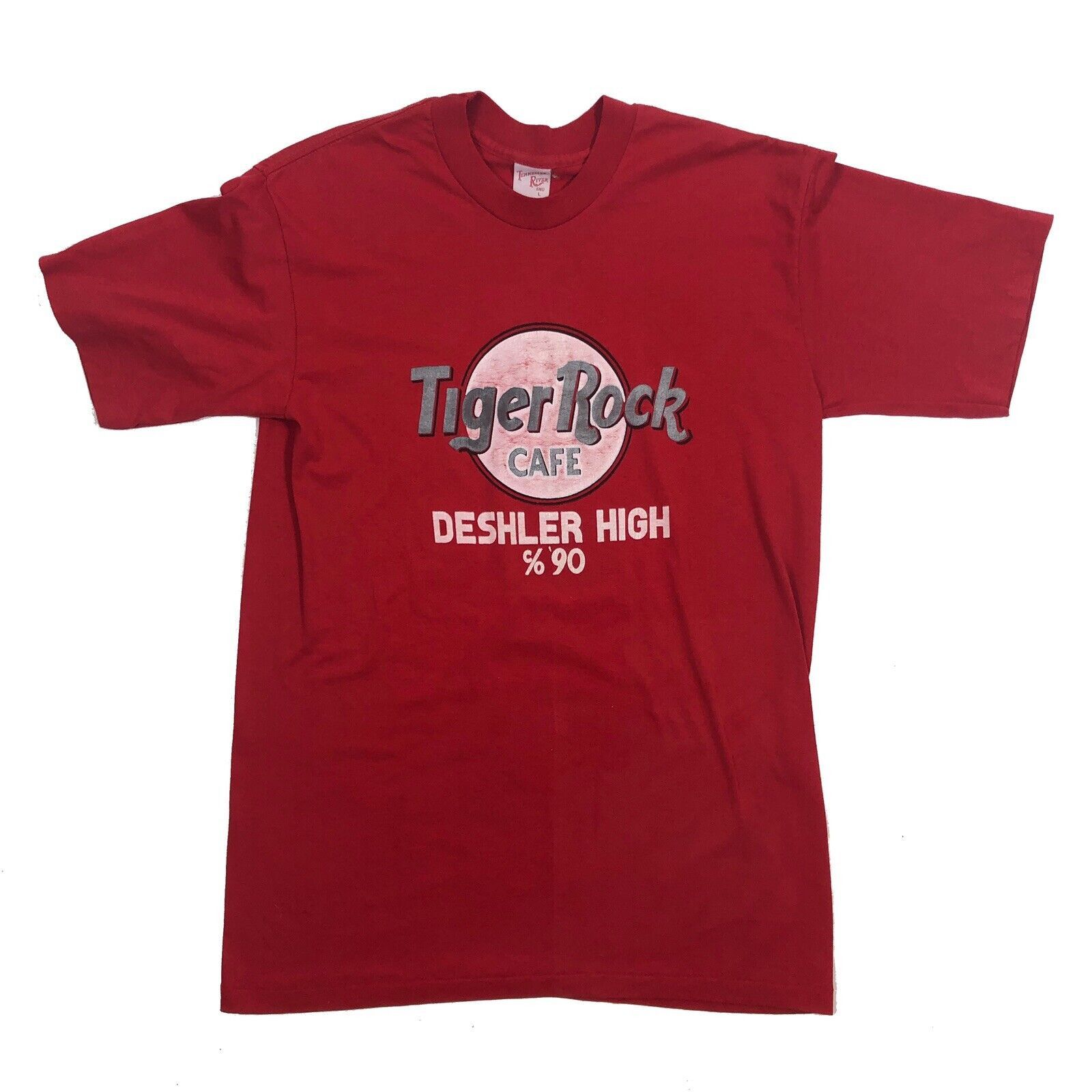 Vintage Vintage 90s Tiger Rock Cafe Tennessee River T-Shirt Size US S / EU 44-46 / 1 - 1 Thumbnail