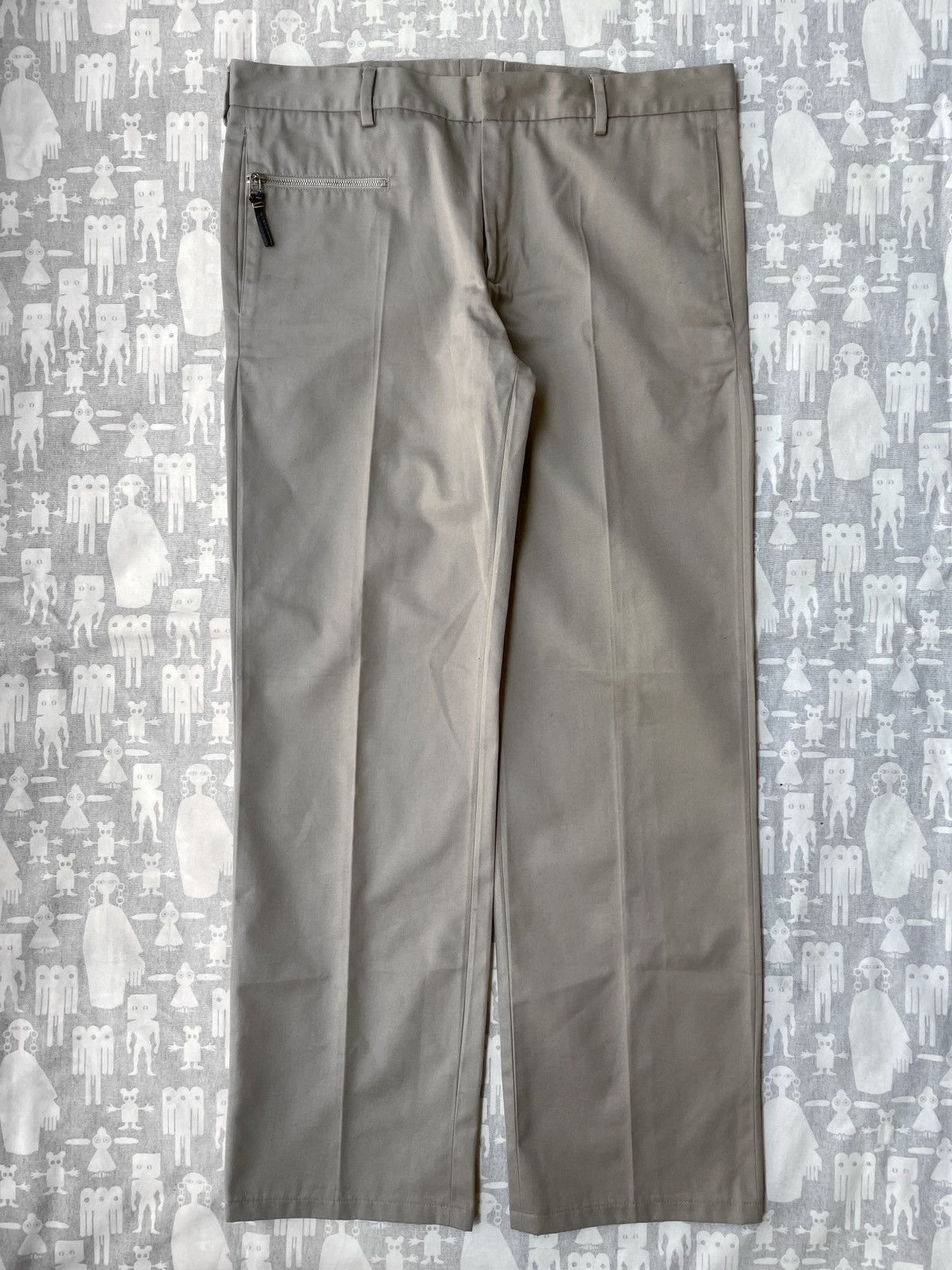 image of Dior Homme Zip Beige Trousers Ss03, Men's (Size 31)