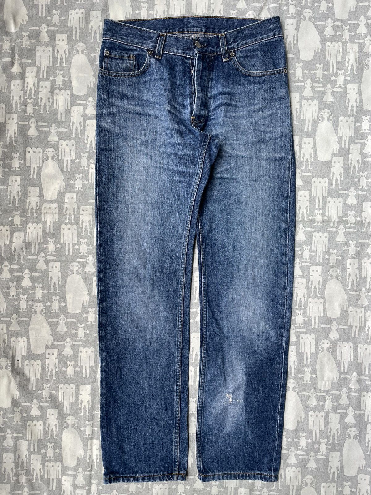 Helmut Lang Helmut Vintage Sanded Broken Denim | Grailed