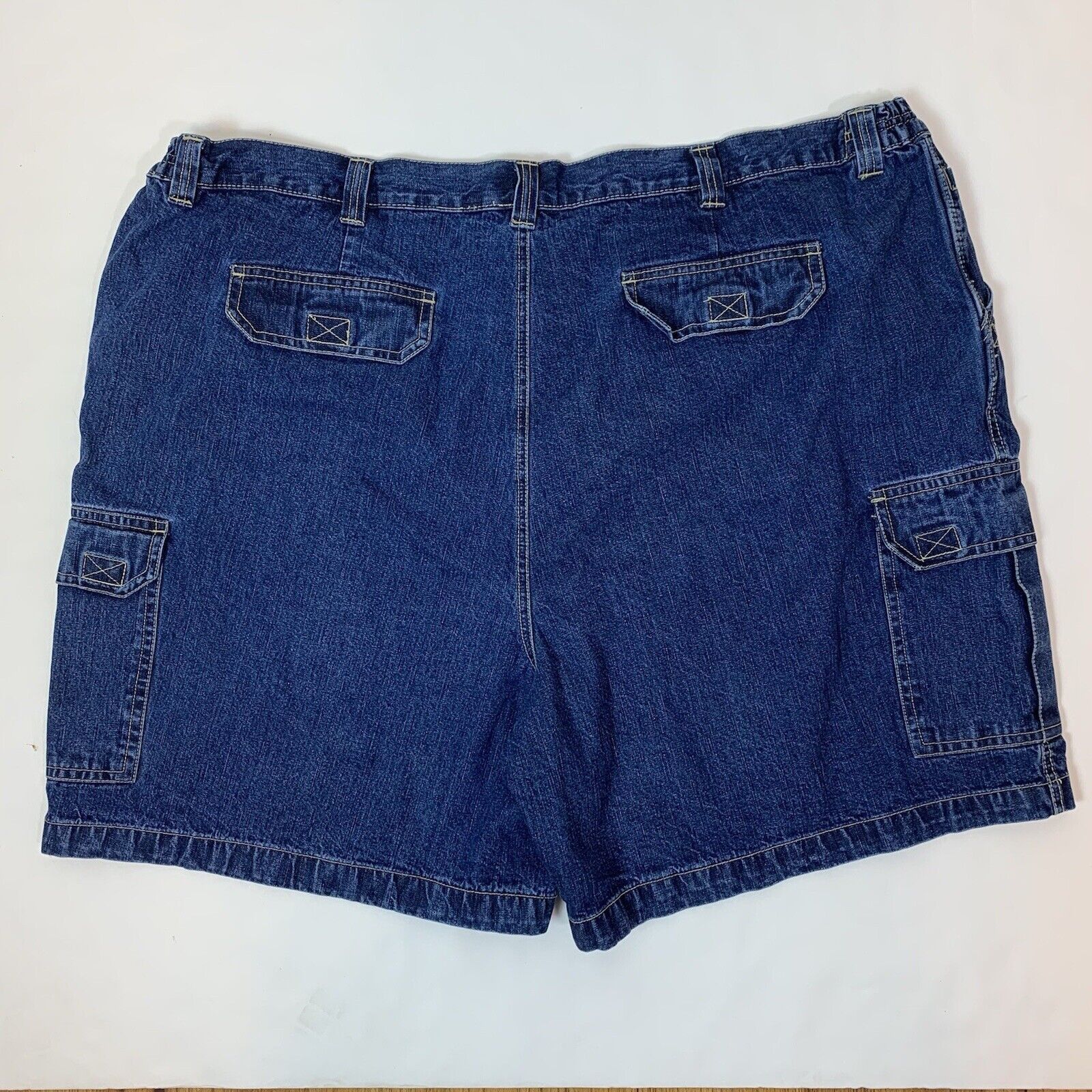 Other × Vintage NWT King Size Jean Denim Cargo Six Pocket Shorts 50x7.25 Size US 44 / EU 60 - 6 Thumbnail