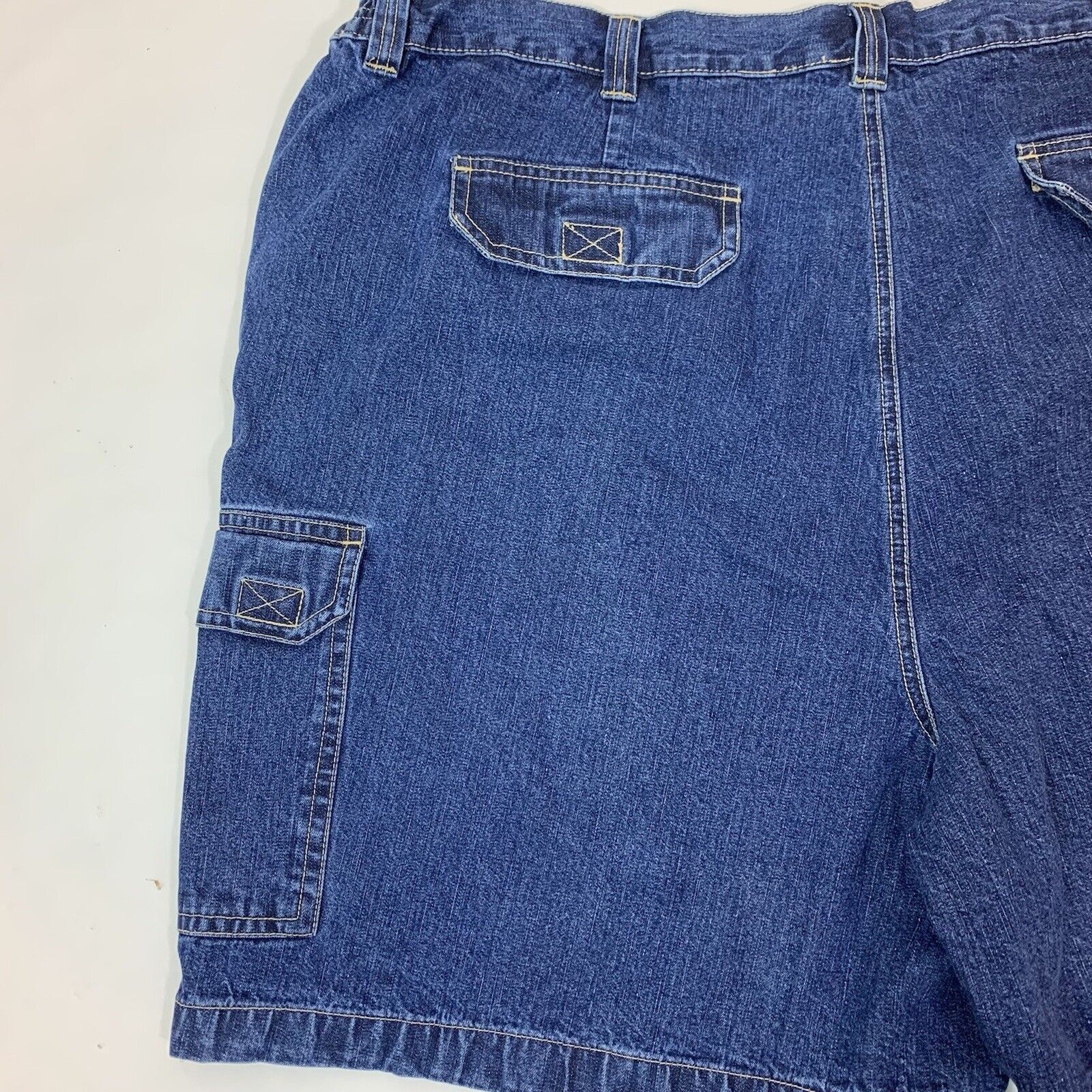 Other × Vintage NWT King Size Jean Denim Cargo Six Pocket Shorts 50x7.25 Size US 44 / EU 60 - 7 Thumbnail