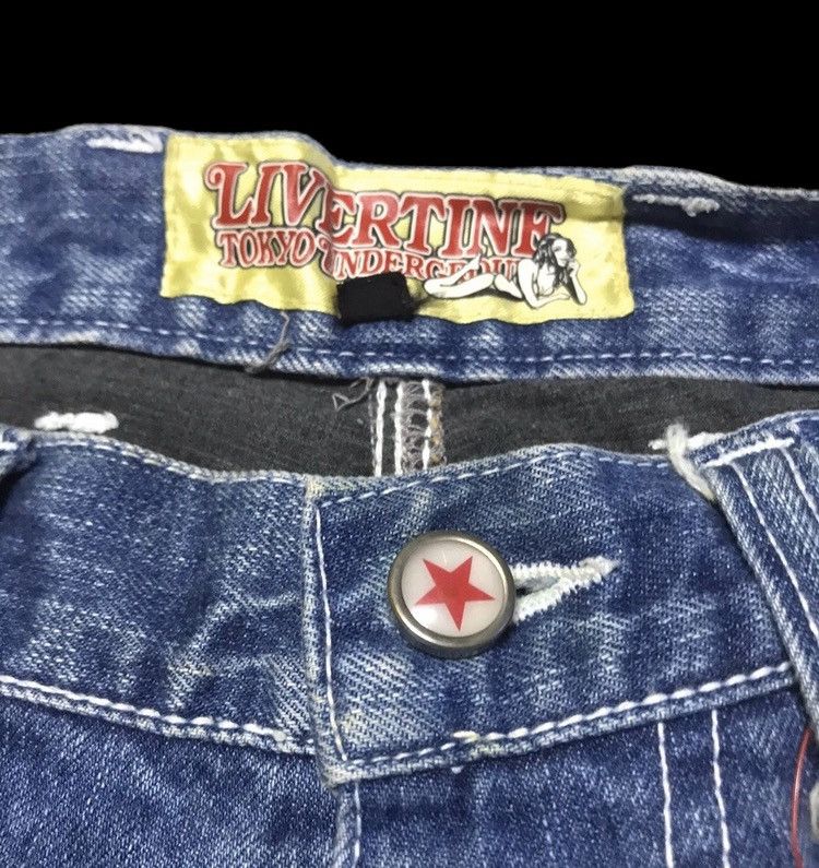 Hysteric Glamour BUSHPANT DENIM BY LIVERTINF TOKYO UNDERGROUND Size US 31 - 9 Thumbnail