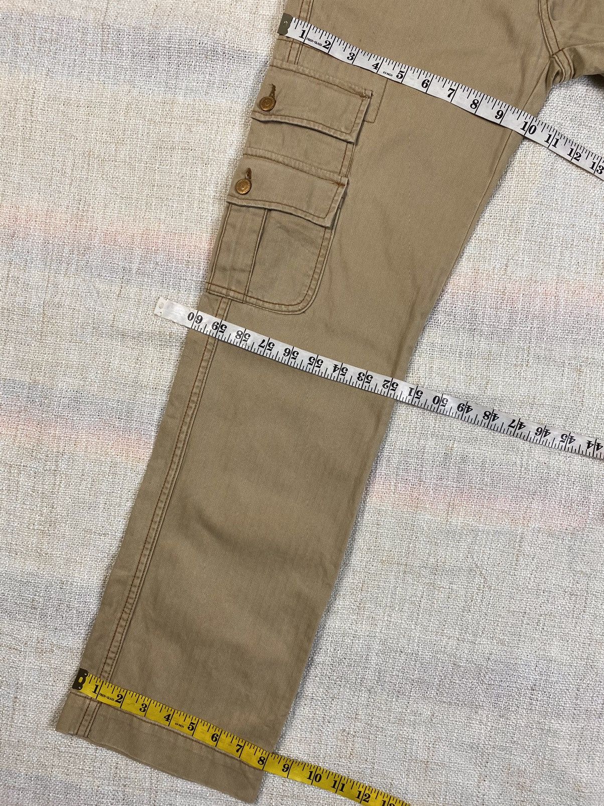 Vintage Herringbone Twill Cargo By Polo Ralph Lauren Size US 30 / EU 46 - 4 Thumbnail