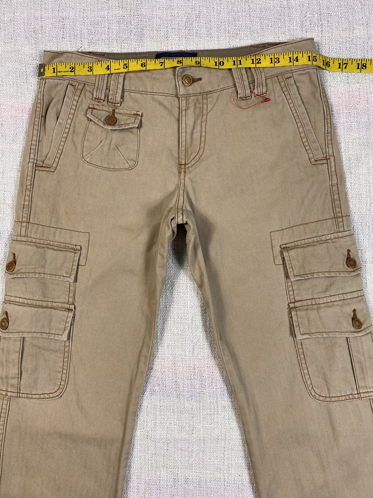 Vintage Herringbone Twill Cargo By Polo Ralph Lauren Size US 30 / EU 46 - 3 Thumbnail