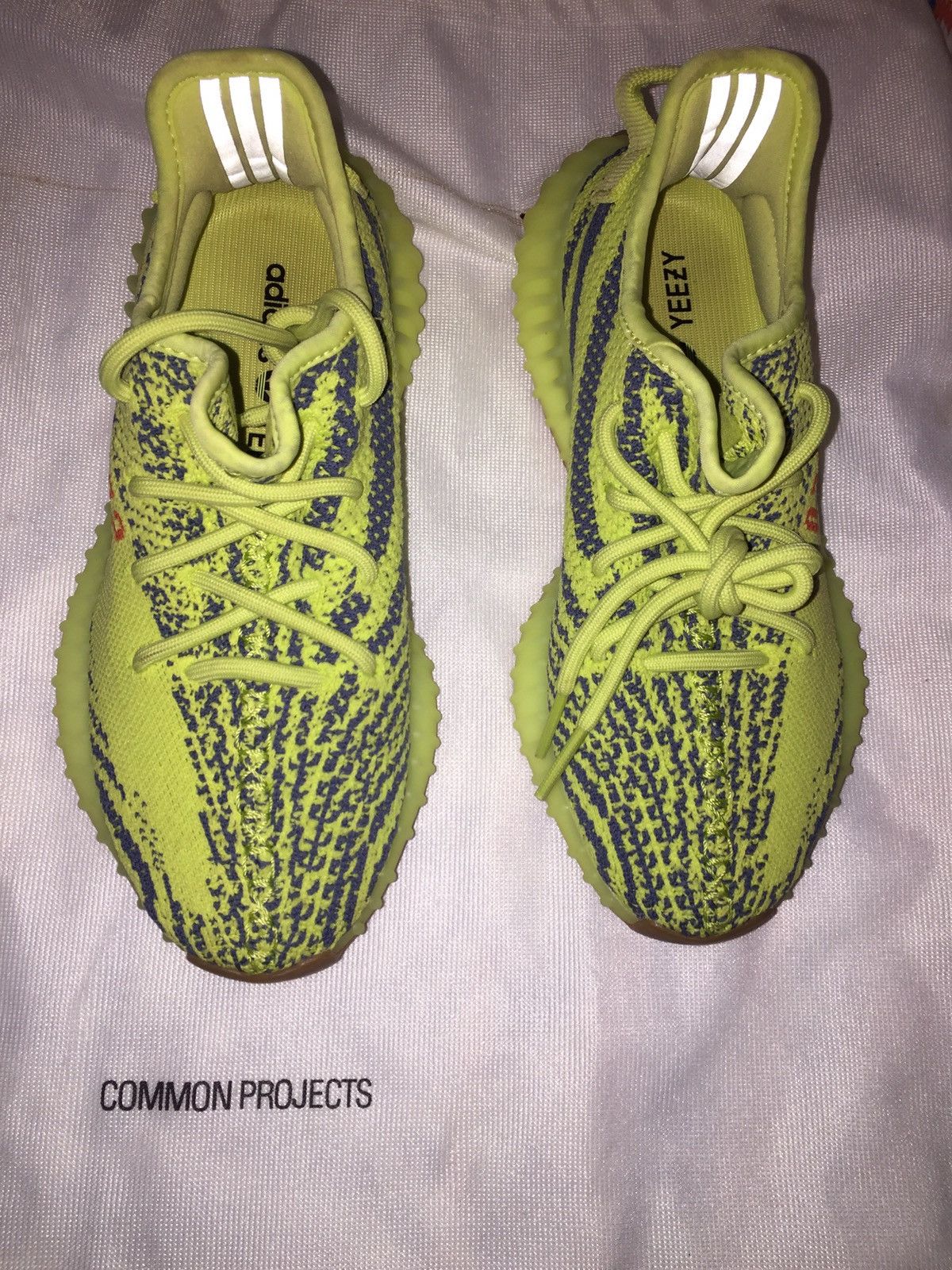 Adidas × Kanye West Yeezy Boost 350 V2 Semi Frozen Yellow 2017 Size US 5 / EU 37 - 1 Thumbnail