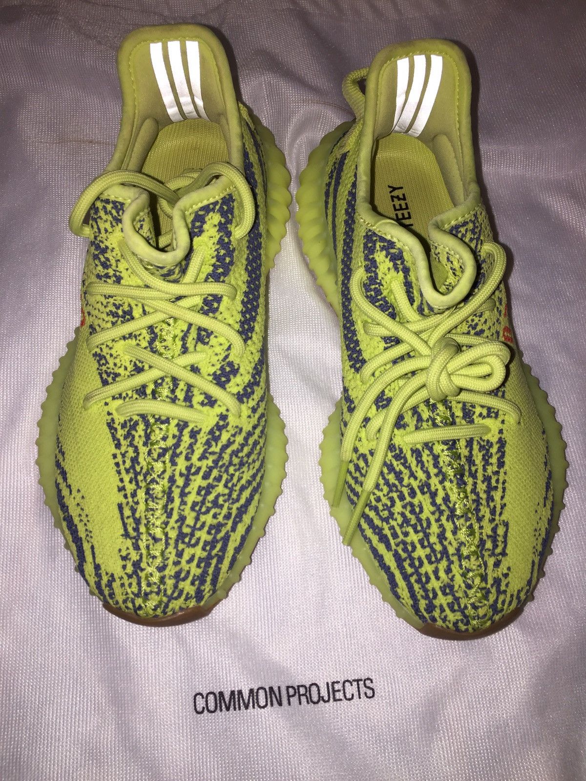 Adidas × Kanye West Yeezy Boost 350 V2 Semi Frozen Yellow 2017 Size US 5 / EU 37 - 4 Thumbnail