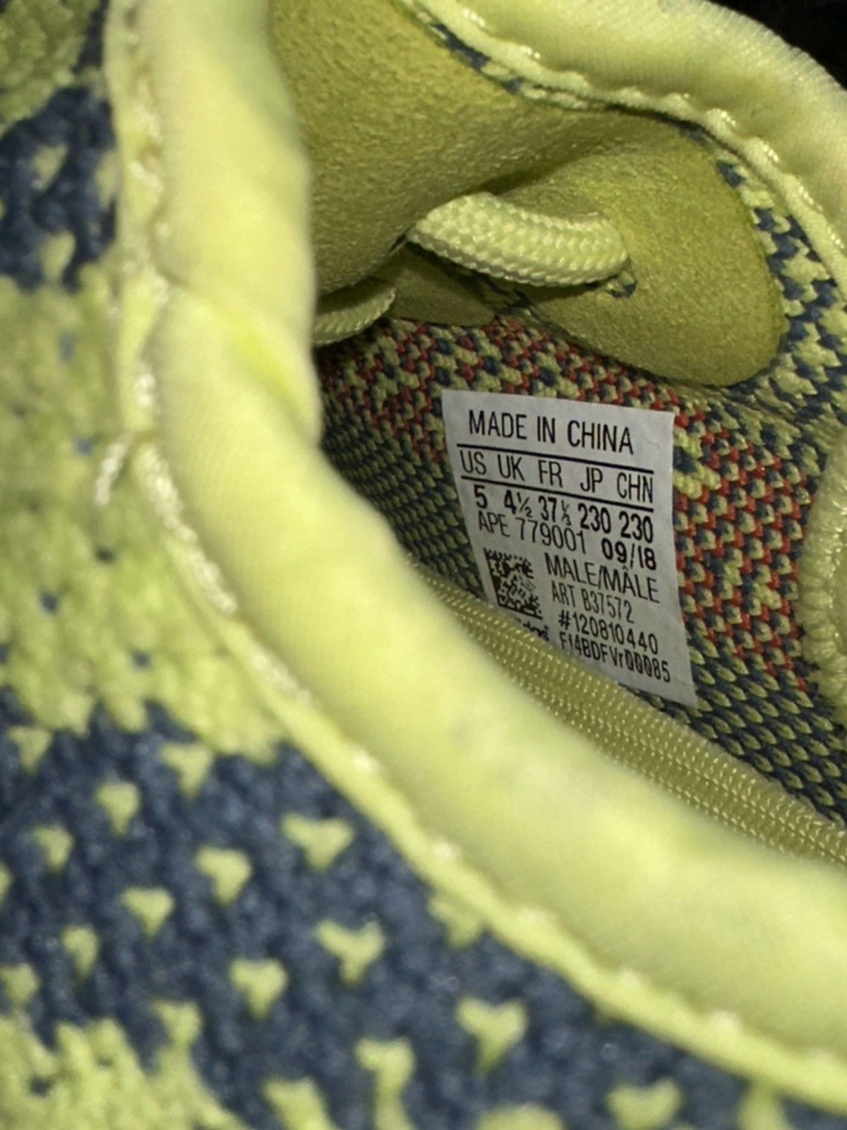 Adidas × Kanye West Yeezy Boost 350 V2 Semi Frozen Yellow 2017 Size US 5 / EU 37 - 8 Thumbnail