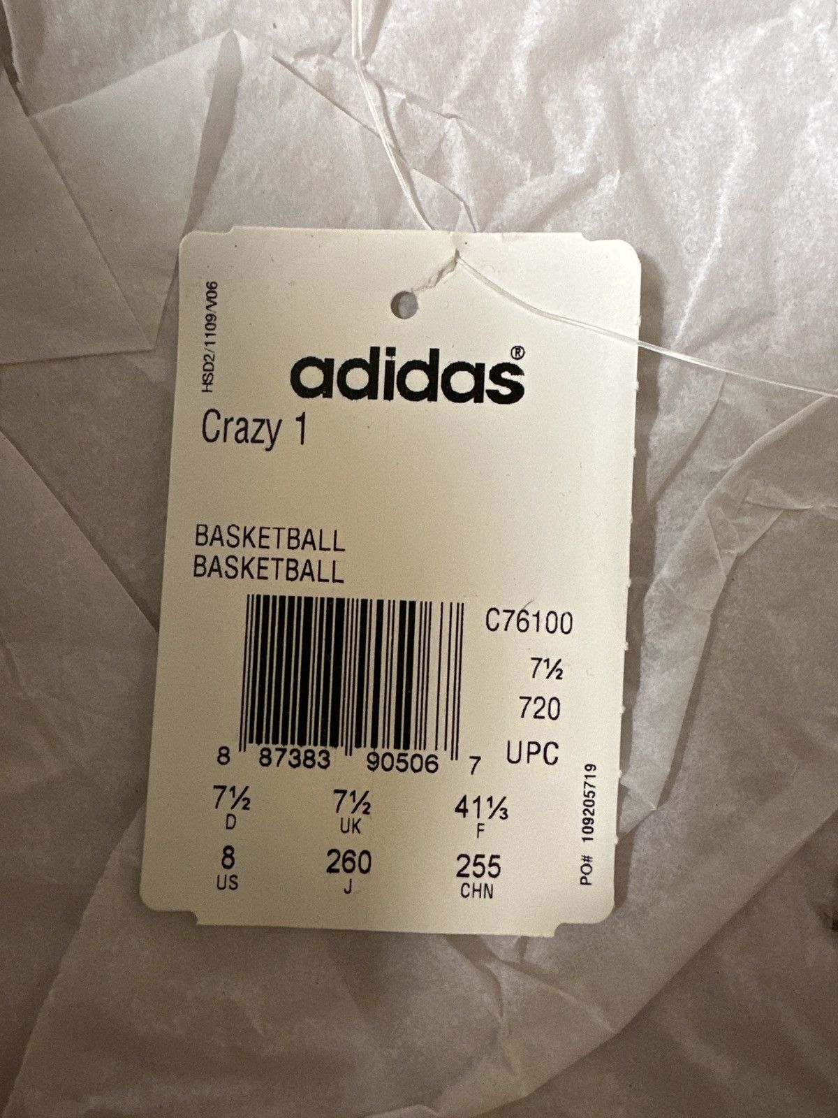 Adidas Adidas Crazy 1 Kobes Size US 8 / EU 41 - 8 Thumbnail